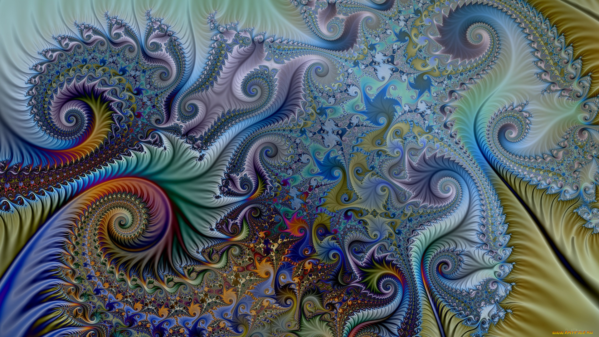 3д, графика, фракталы, , fractal, цвета, фон, узор