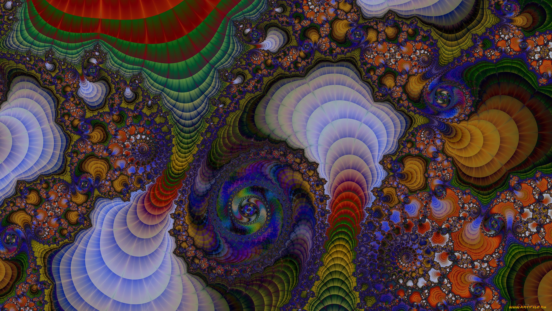 3д, графика, фракталы, , fractal, фон, цвета, узор