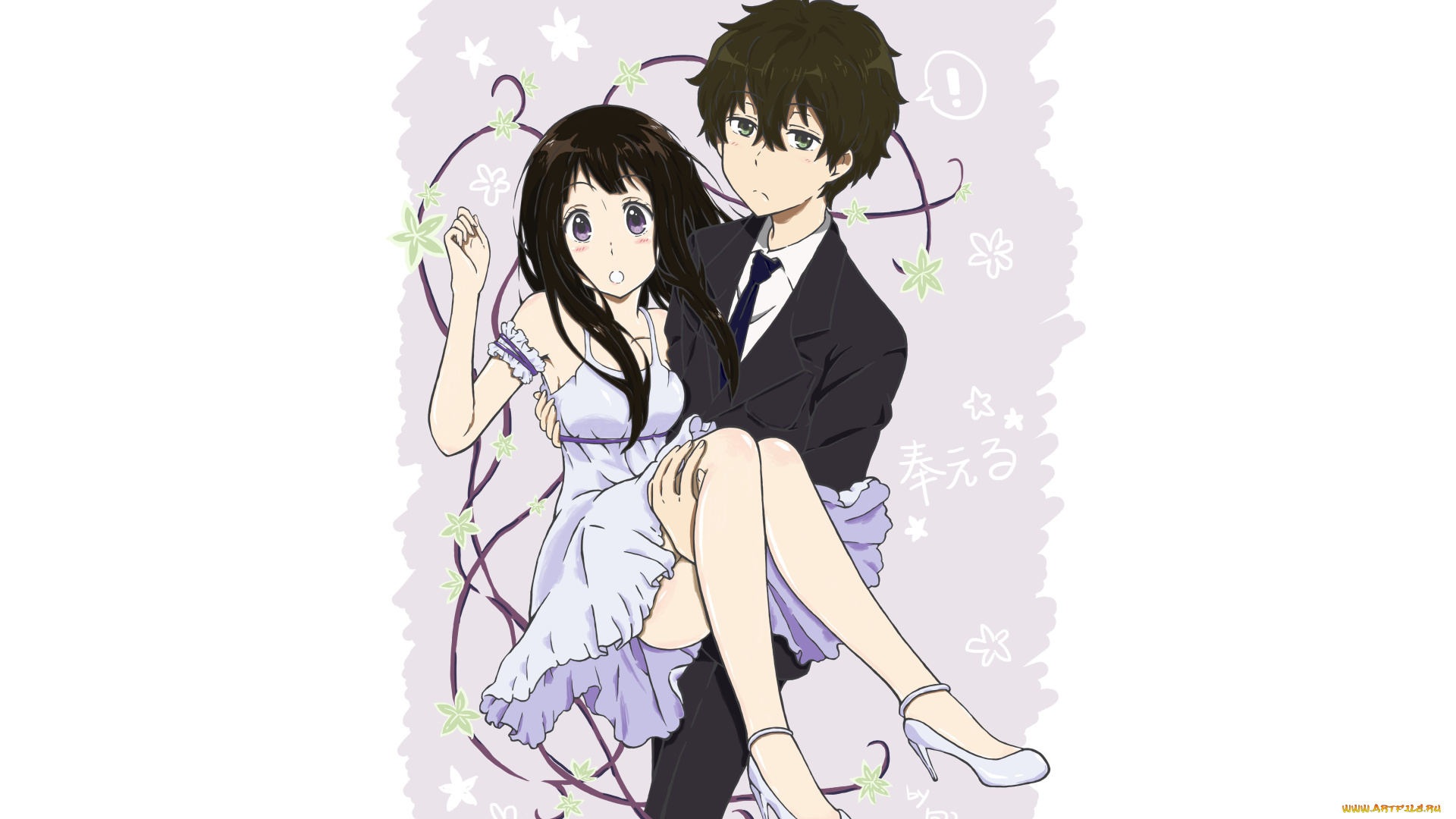 аниме, hyouka, персонажи, школьники