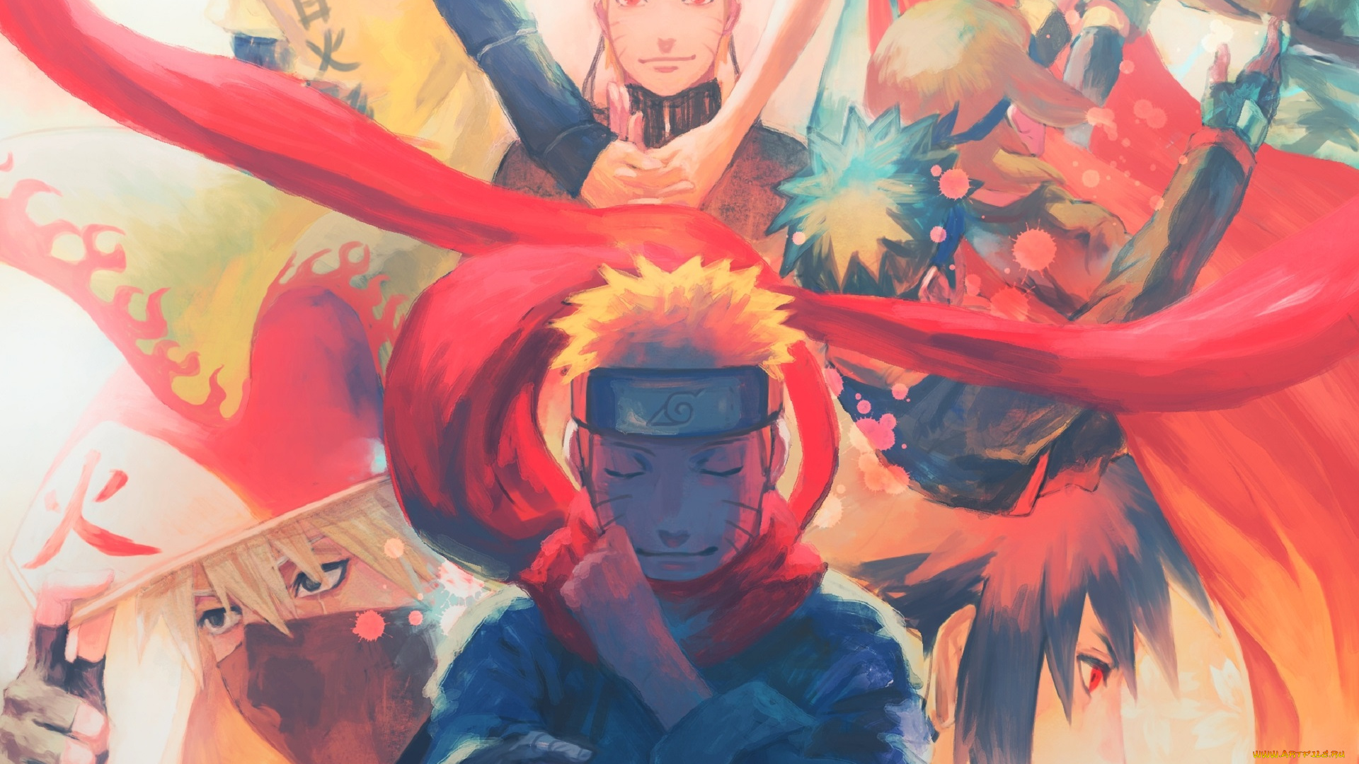 аниме, naruto, семья