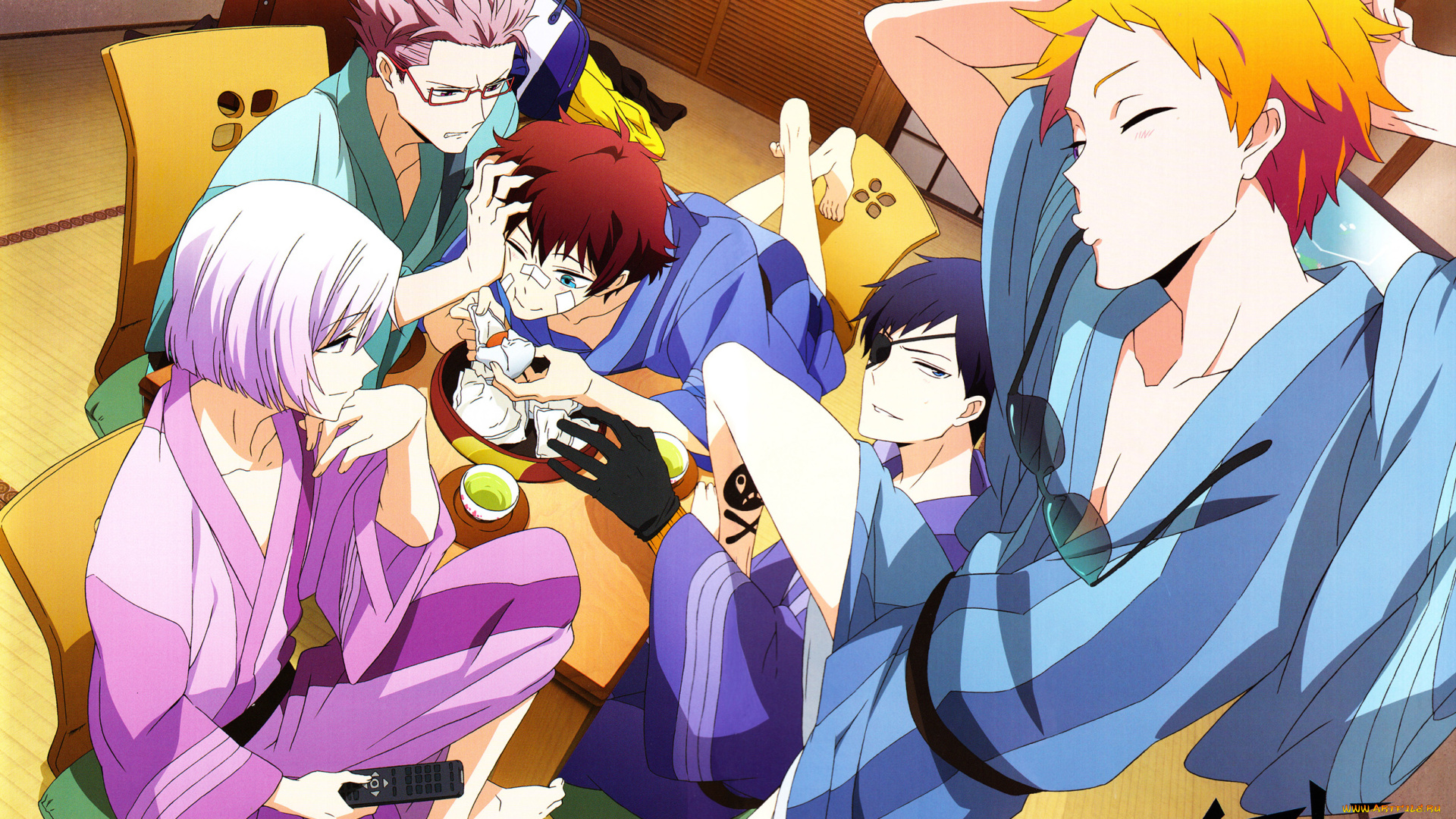 hamatora, аниме, фон, взгляд, парни