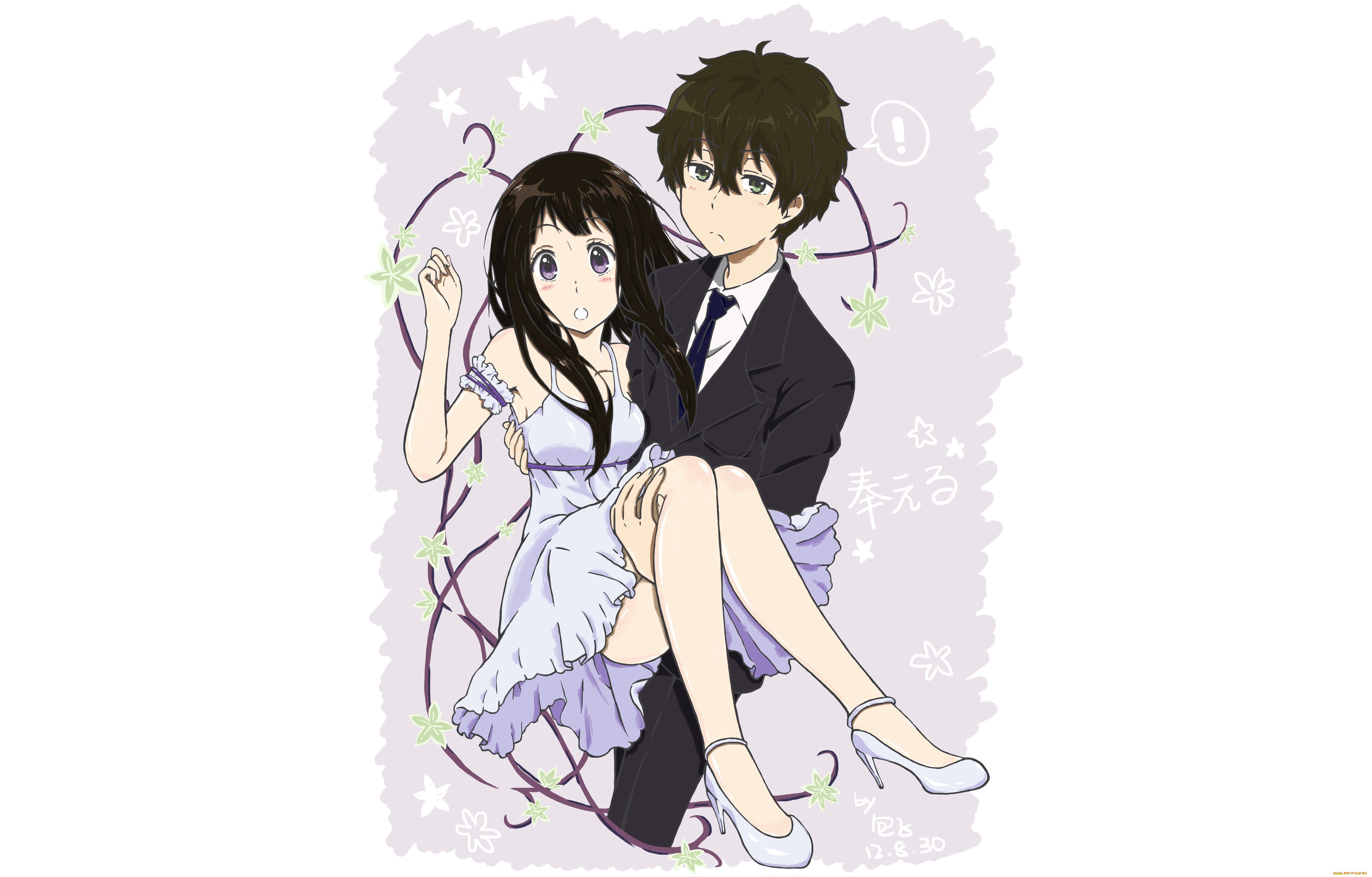 аниме, hyouka, персонажи, школьники