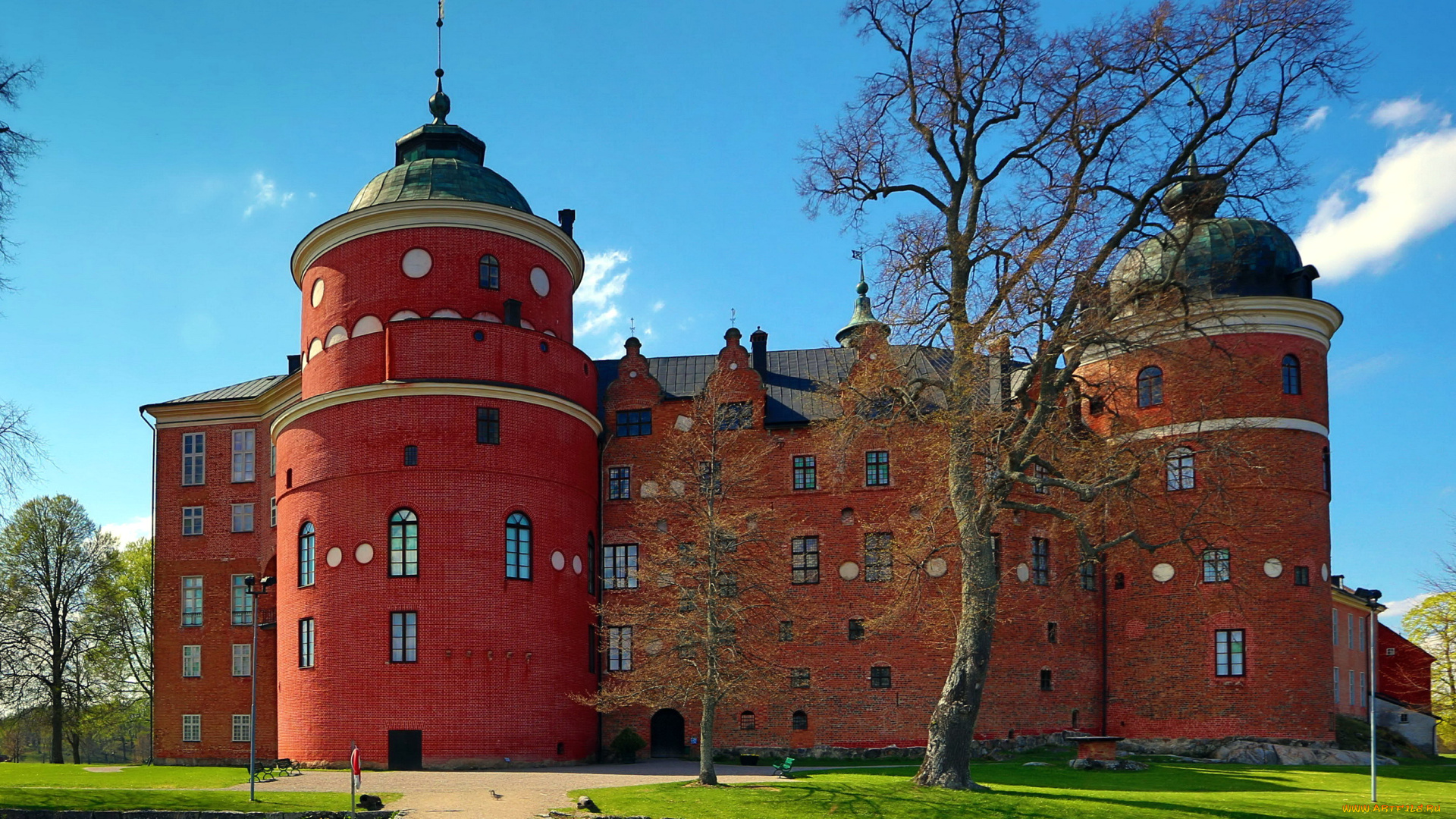 gripsholm, castle, города, замки, швеции, gripsholm, castle