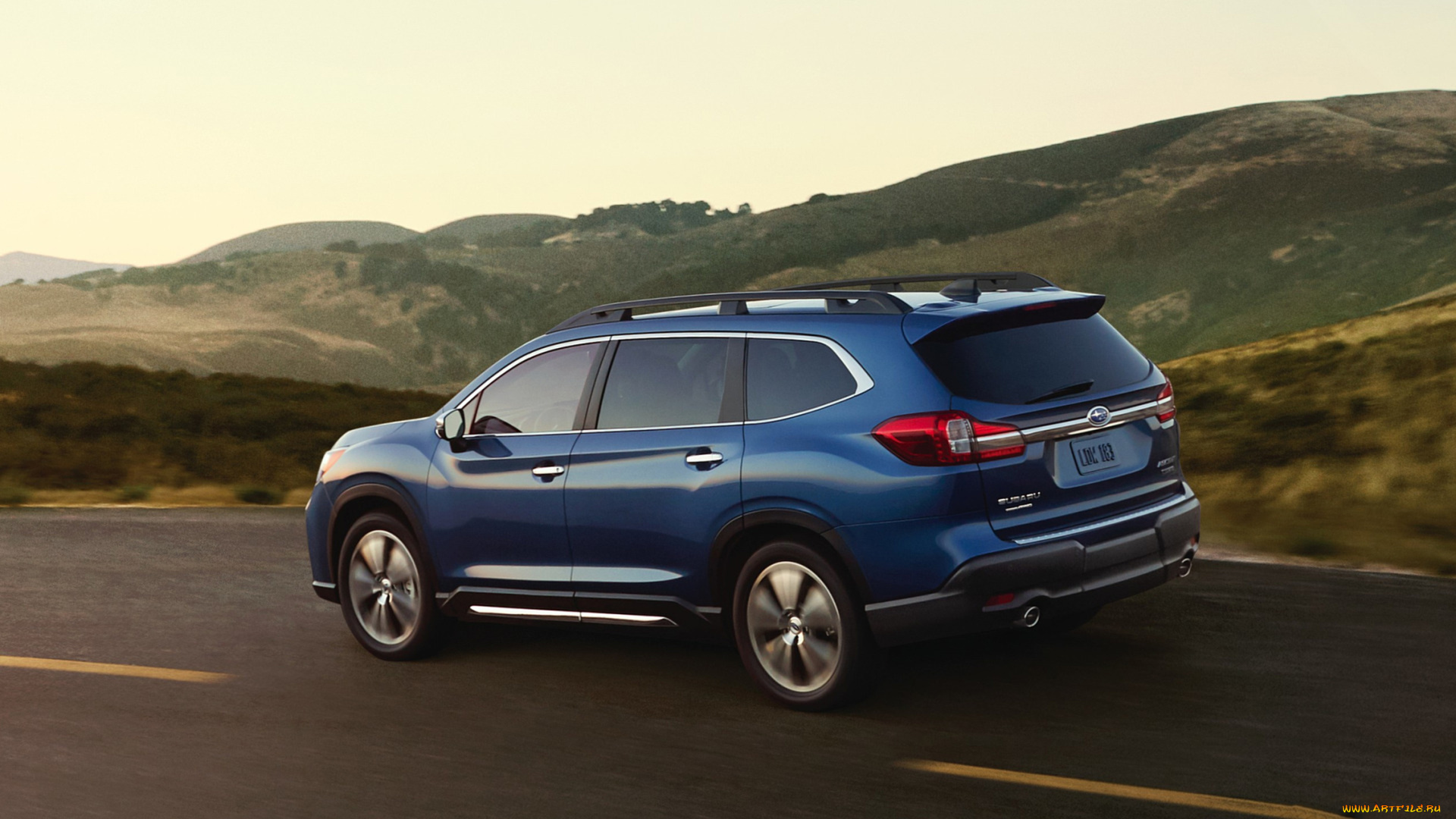 subaru, ascent, 2019, автомобили, subaru, 2019, ascent, синий, внедорожник