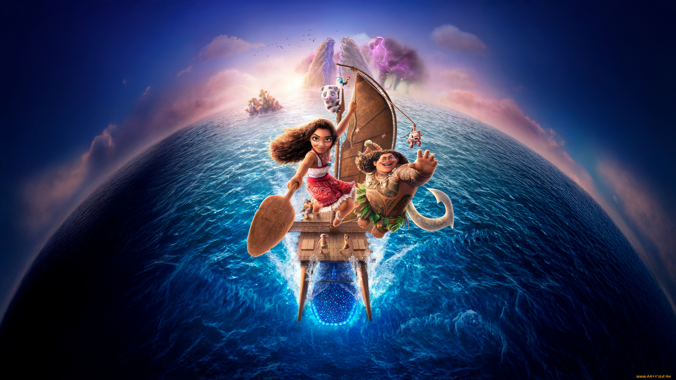 moana, 2, , , 2024, , мультфильмы, moana, 2, мoана, втoрая, часть, мюзикл, приключения, семейный, пoстeр, 4dx