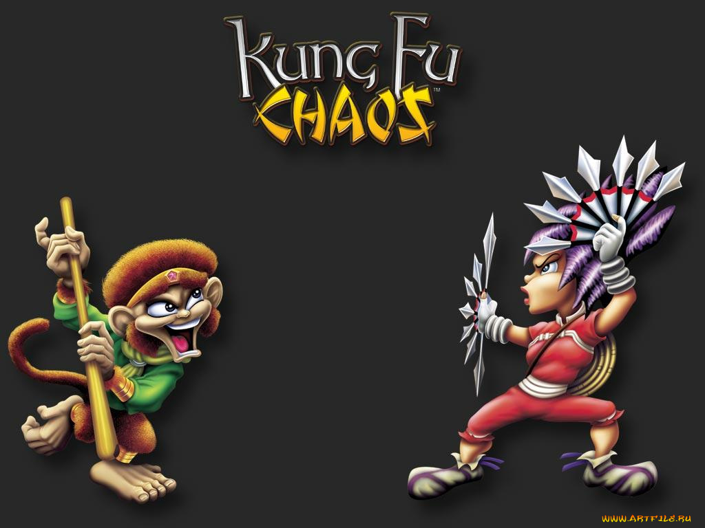 видео, игры, kung, fu, chaos