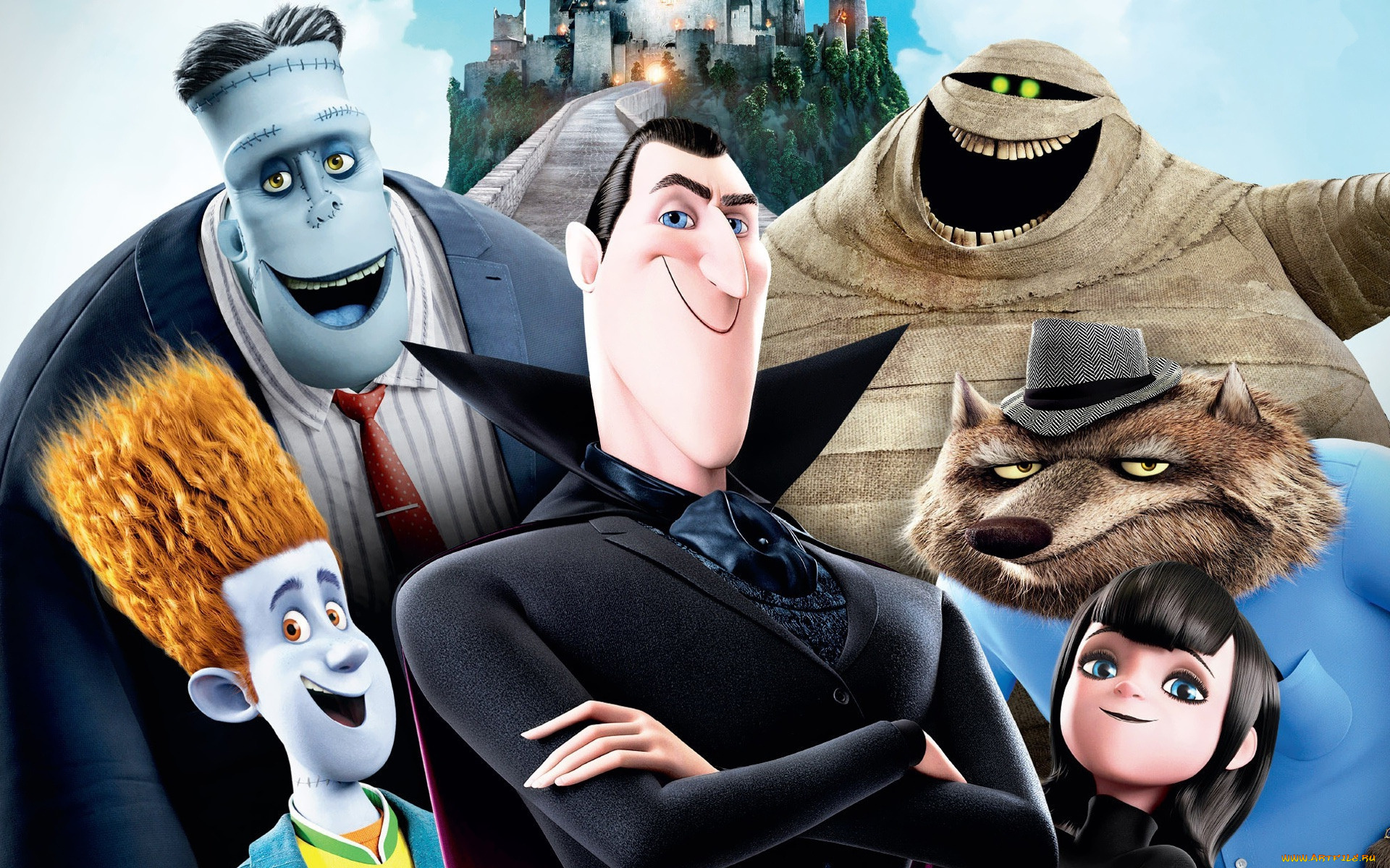 hotel, transylvania, мультфильмы, монстры, на, каникулах