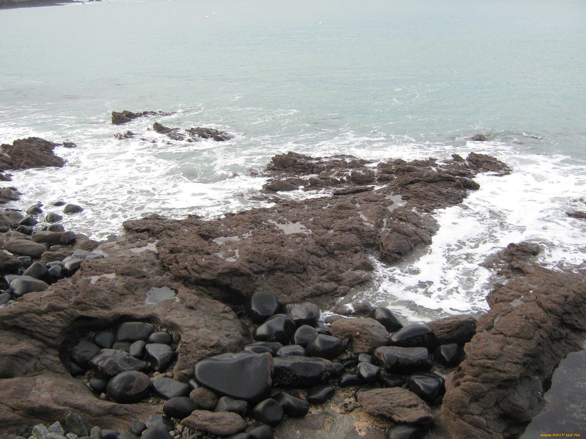 ла-манш, природа, побережье, камни, море, вода