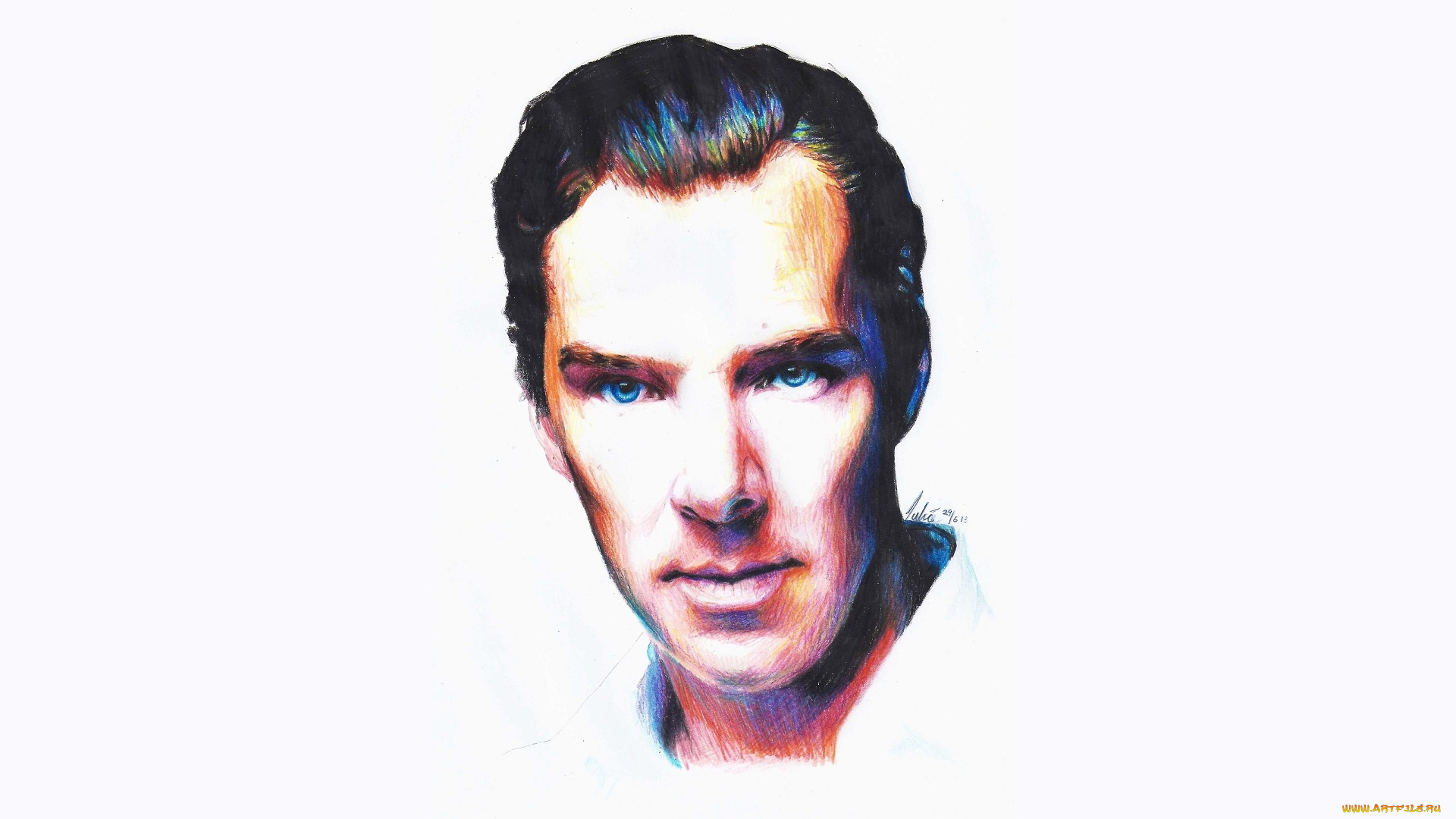 рисованное, люди, benedict, cumberbatch