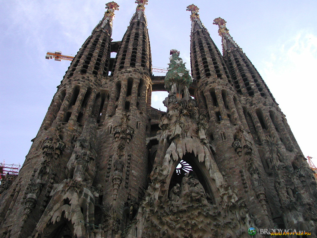 sagrada, familia, города, барселона, испания