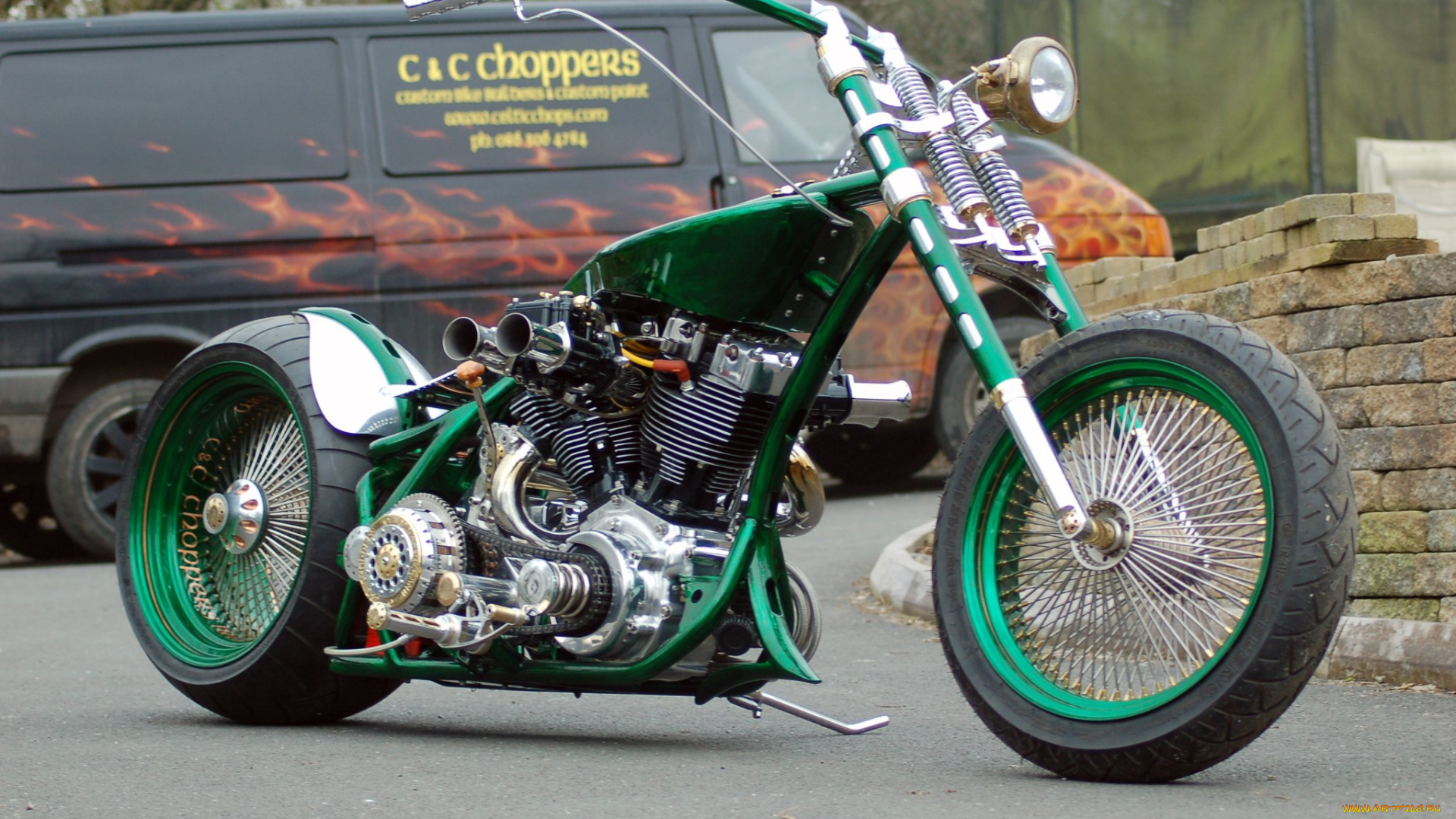 мотоциклы, customs, chopper