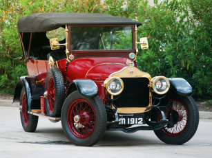 Картинка автомобили классика type minerva красный 1912 vanden plas torpedo gg