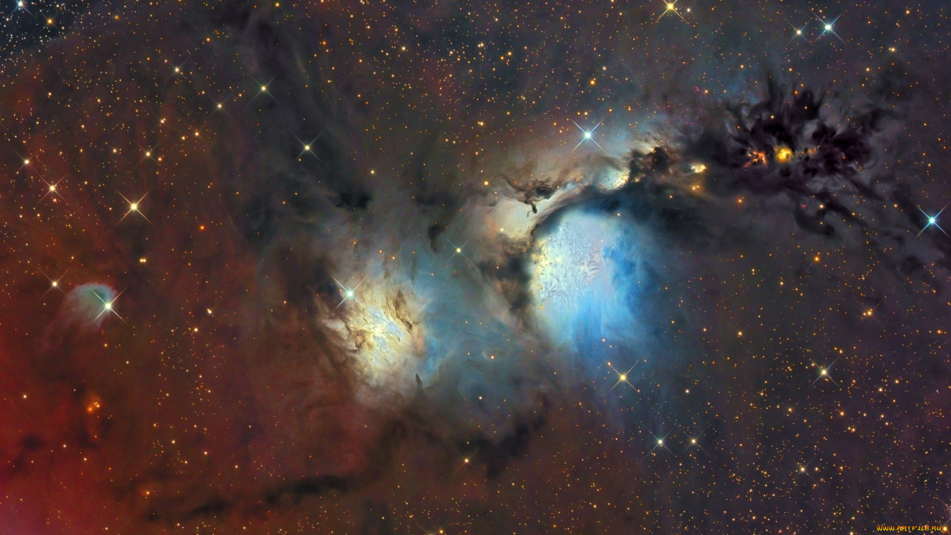 m78, космос, галактики, туманности