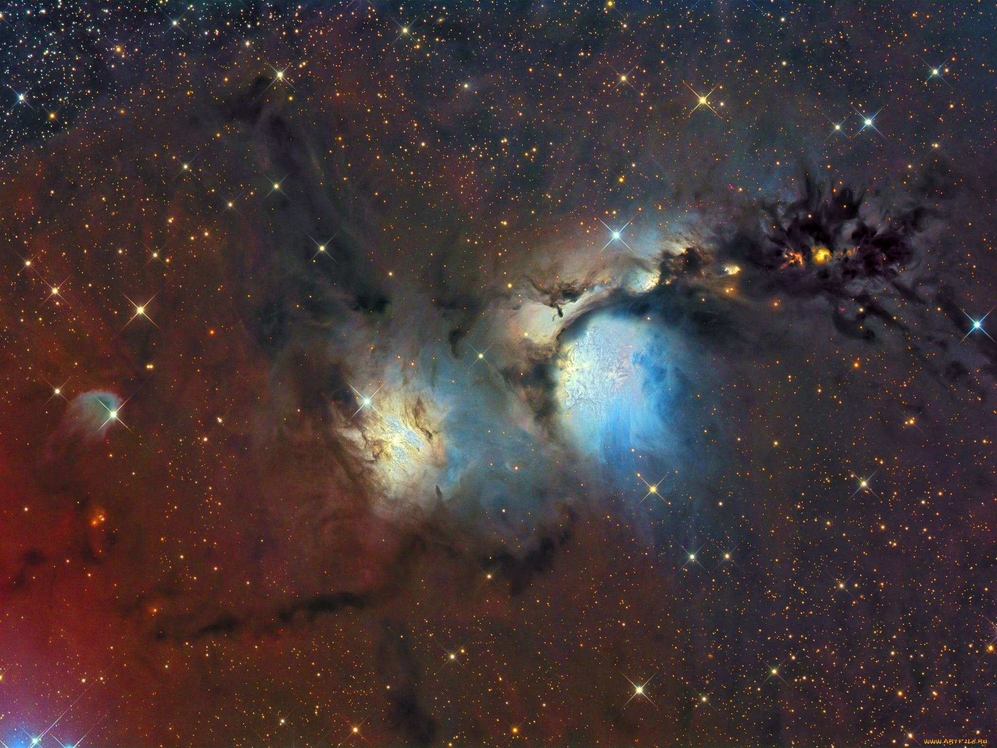 Как проявляет себя межзвездная среда. M78 Орион. М78 Галактика. M78 туманность. Туманность Мессье 78.