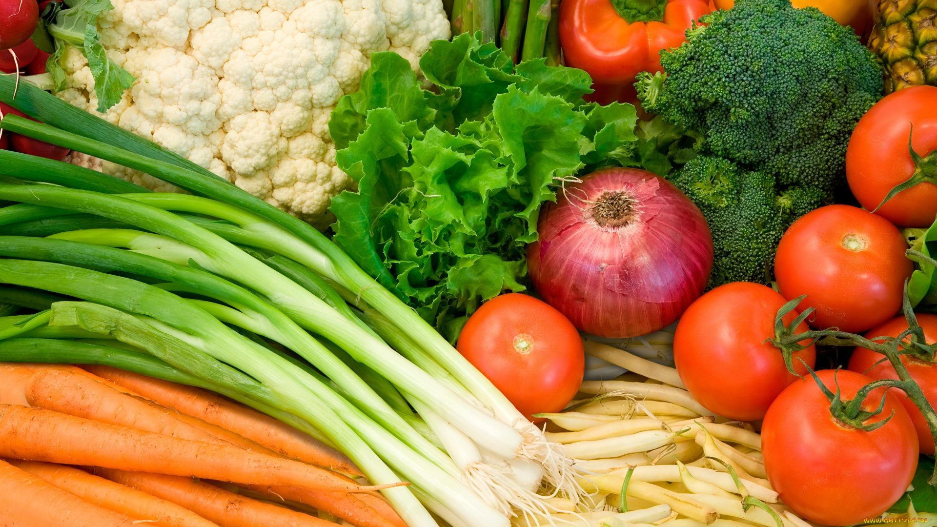 еда, овощи, брокколи, помидоры, репчатый, лук, зелёный, салат, болгарский, перец, морковь, витамины, томаты