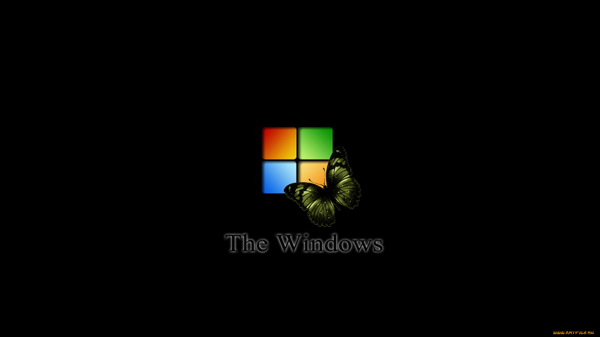 компьютеры, windows, xp, бабочка
