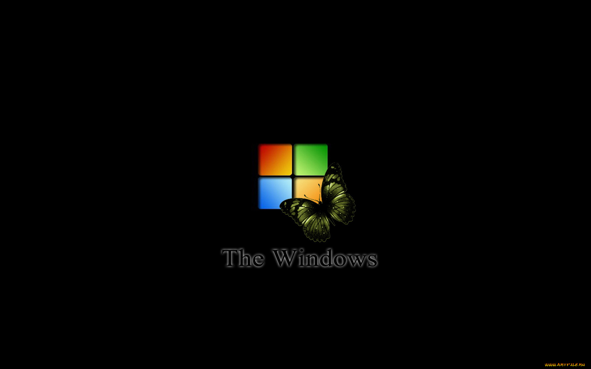 компьютеры, windows, xp, бабочка