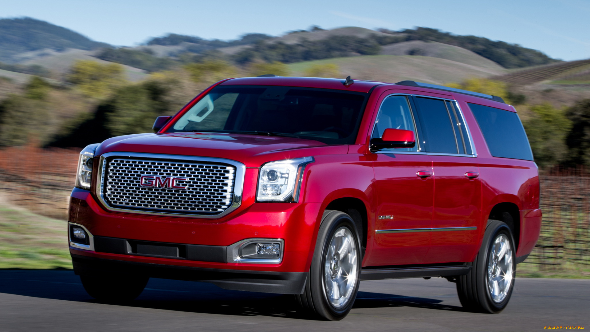 автомобили, gm-gmc, красный, 2014, denali, xl, yukon, gmc