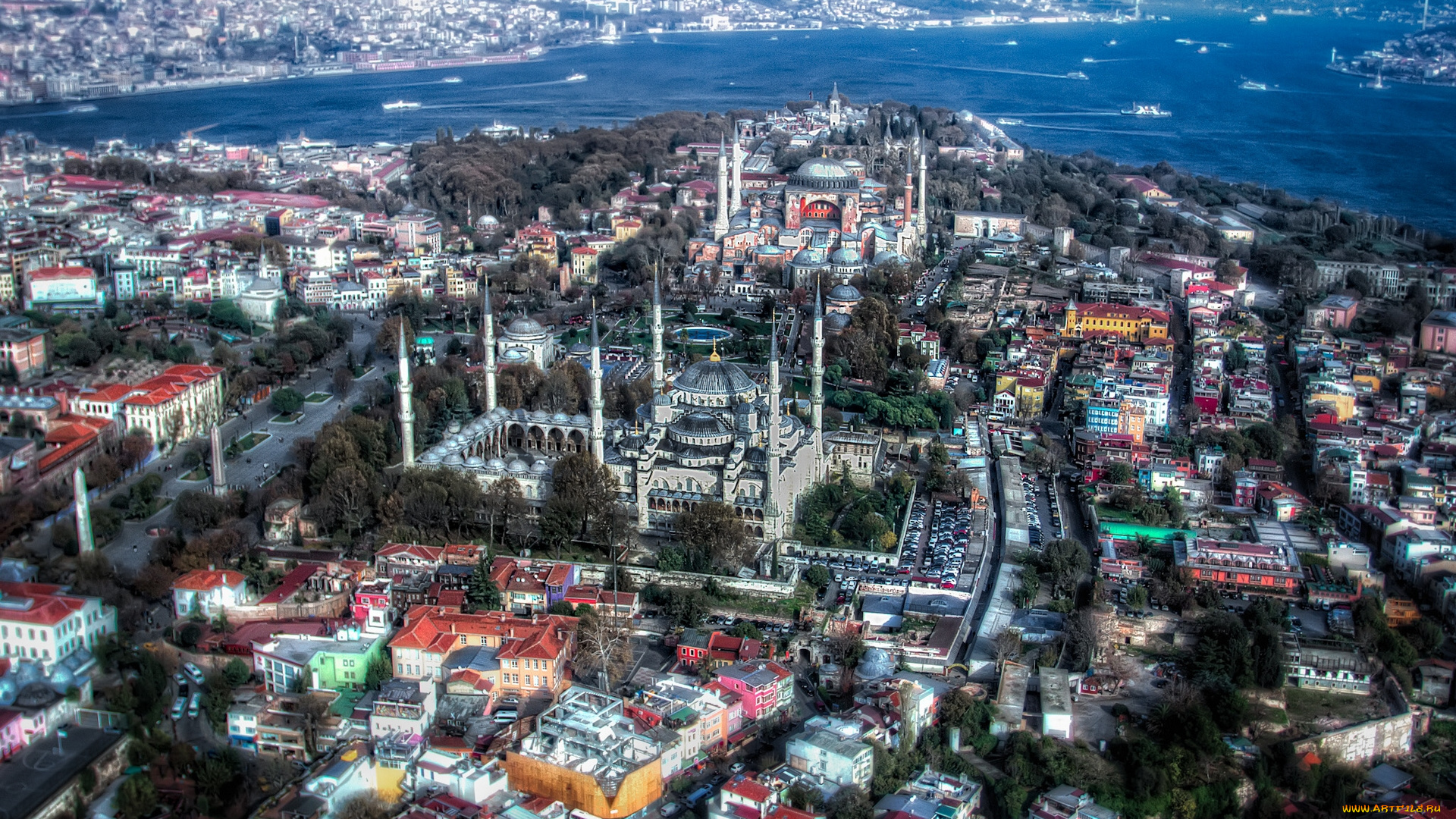 istanbul, , turkey, города, стамбул, , турция, turkey, стамбул, blue, mosque, sultan, ahmed, hdr, голубая, мечеть, султанахмет, панорама