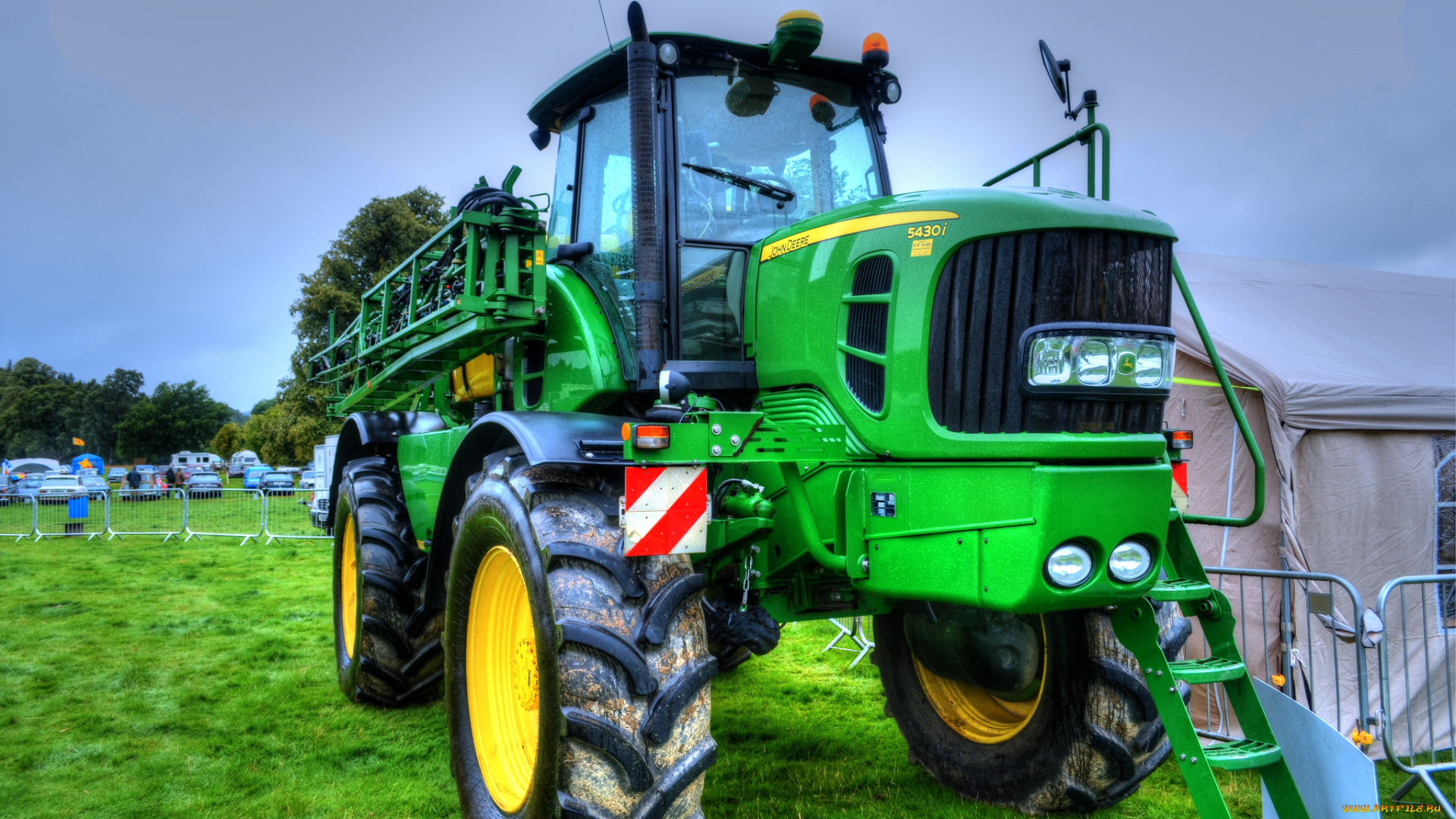 john, deere, 5430i, техника, тракторы, трактор, колесный, универсальный