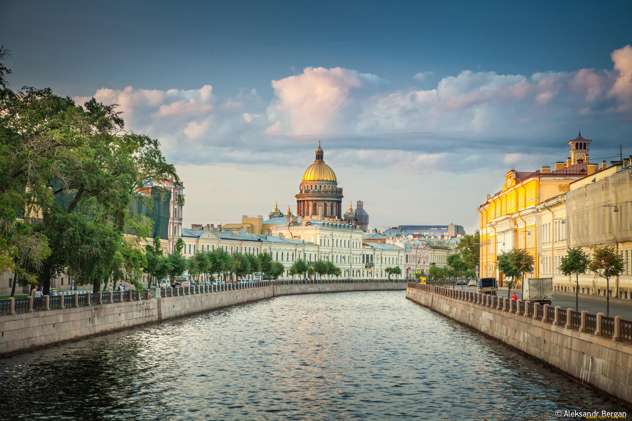 авт, , александр, берган, города, санкт-петербург, , петергоф, , россия, река, мойка, набережная