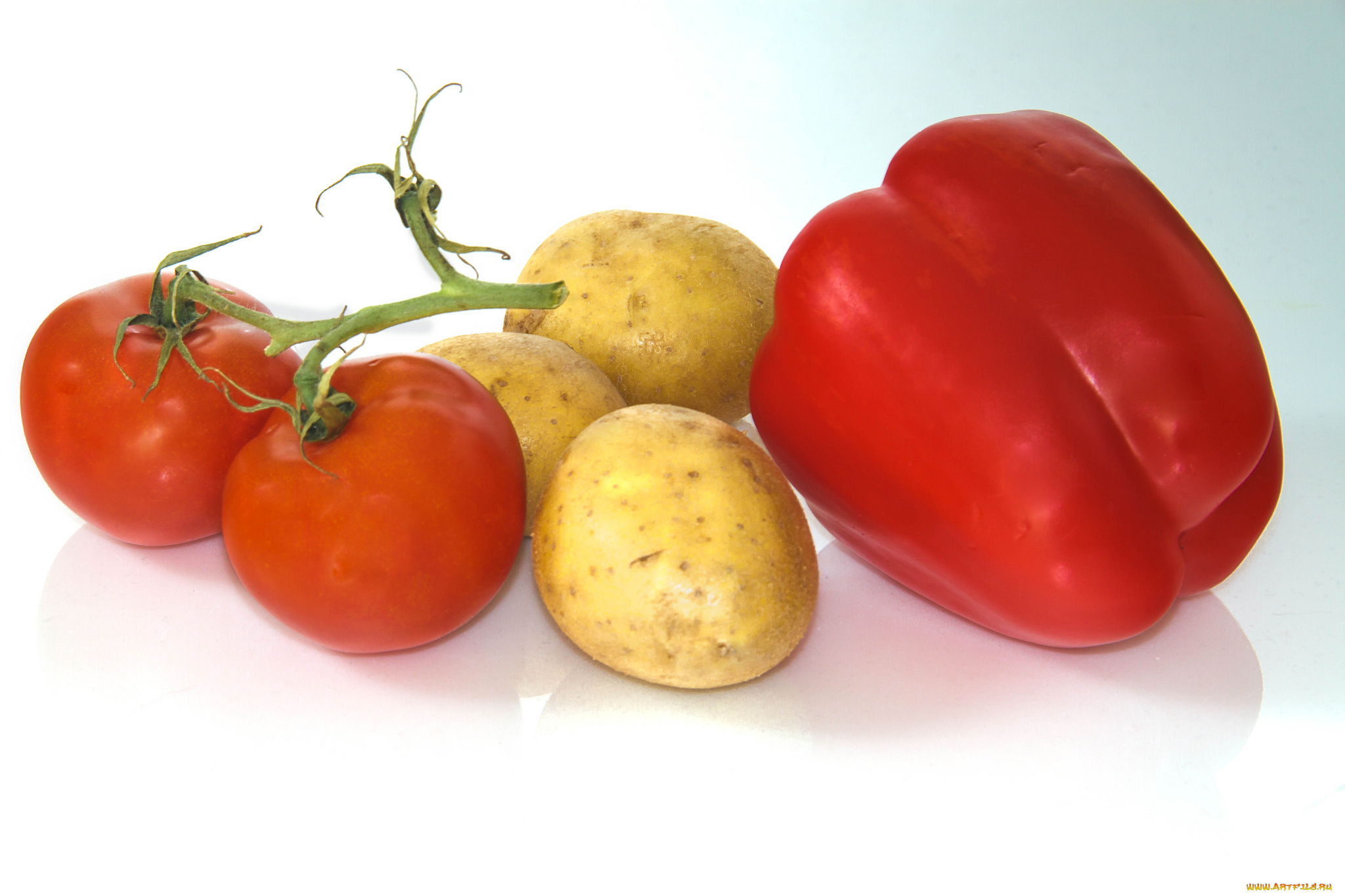 еда, овощи, картофель, помидоры, перец, томаты