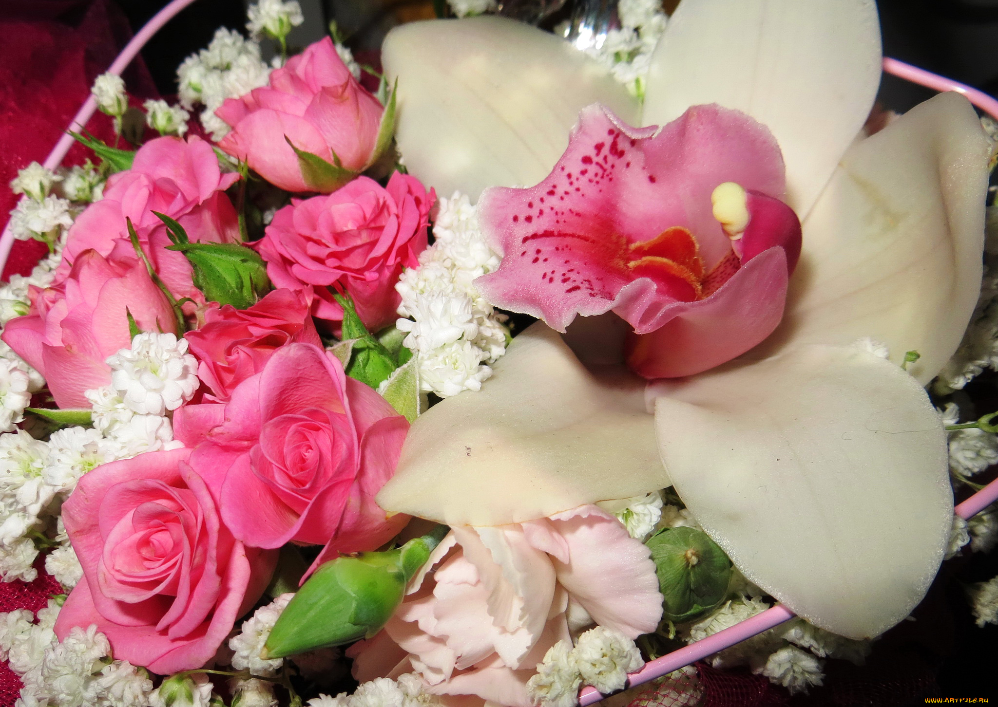 цветы, букеты, , композиции, розы, орхидеи