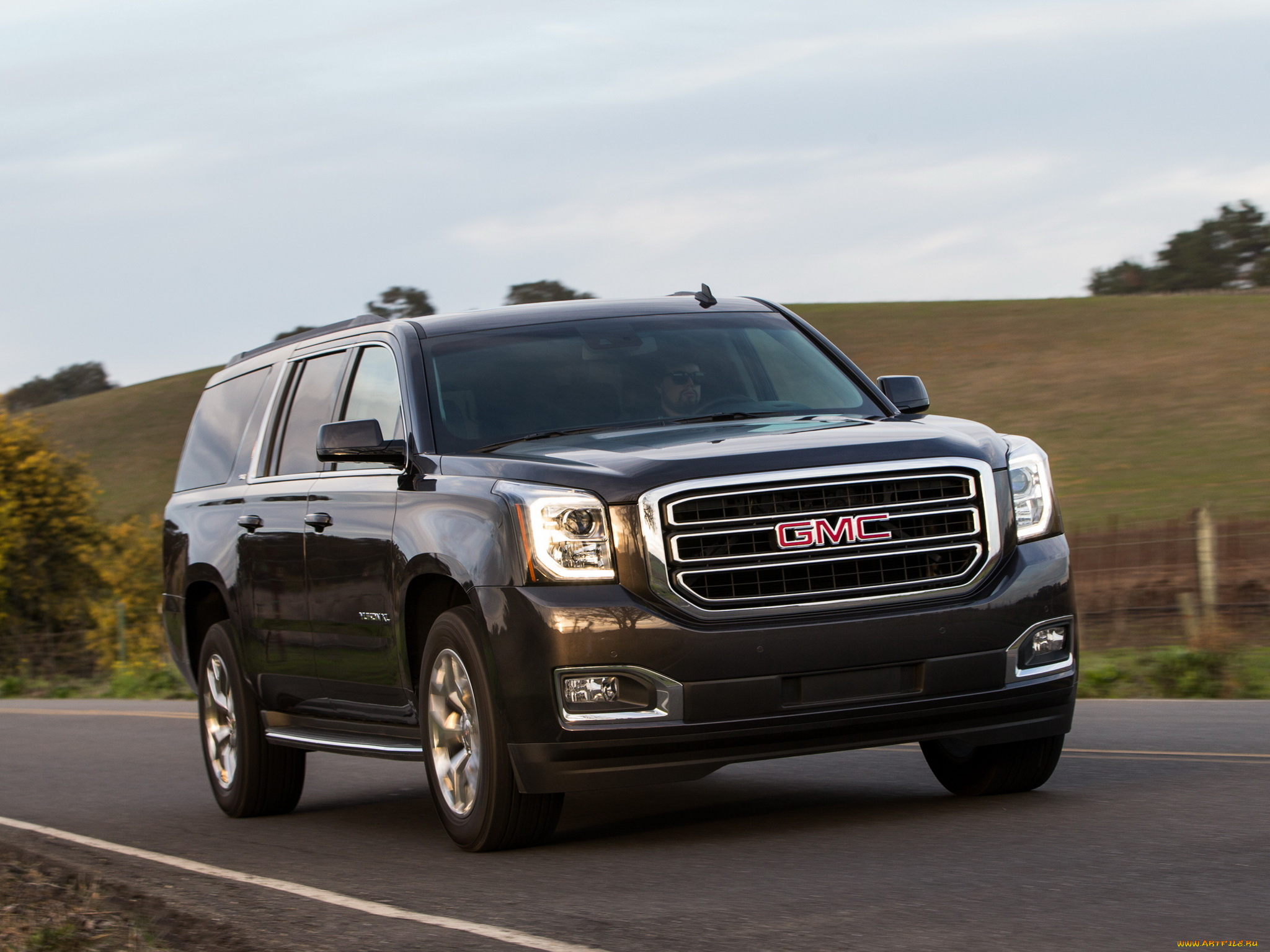 автомобили, gm-gmc, 2014, xl, yukon, темный, gmc