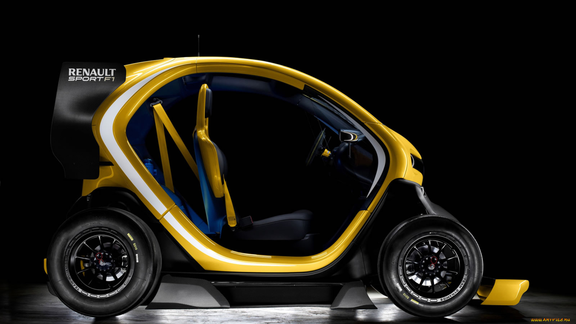 renault, sport, f1, concept, автомобили, renault, f1, sport, чёрный, фон, car, concept