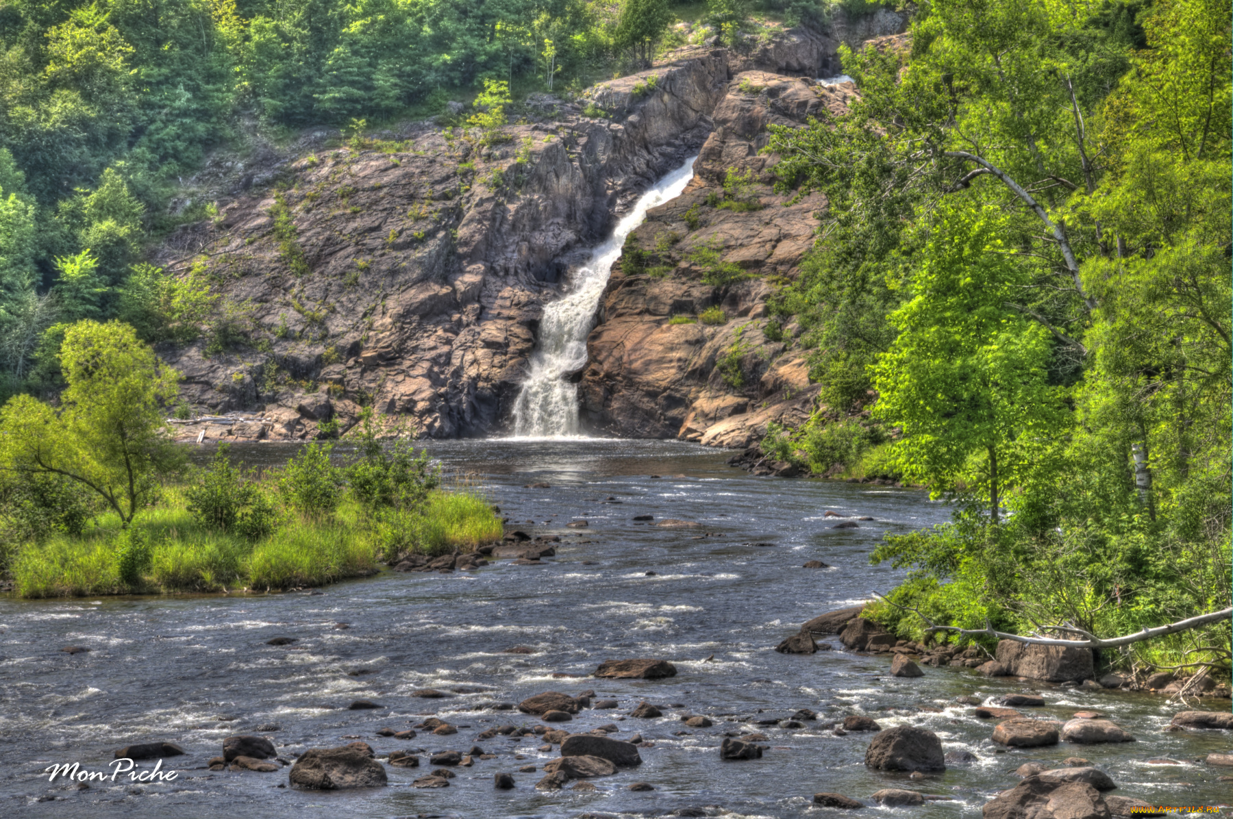 magnan, fall, природа, водопады, квебек