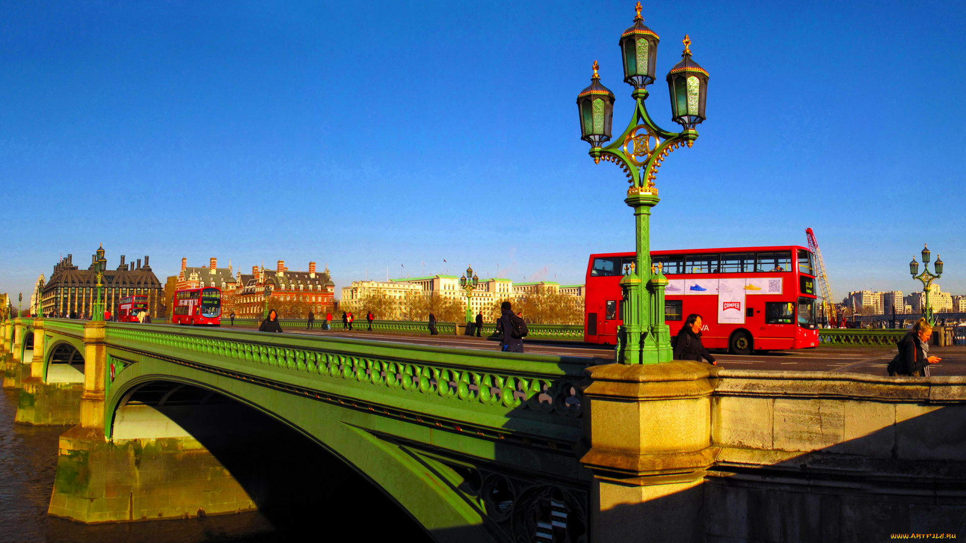 города, лондон, великобритания, westminster, bridge, london