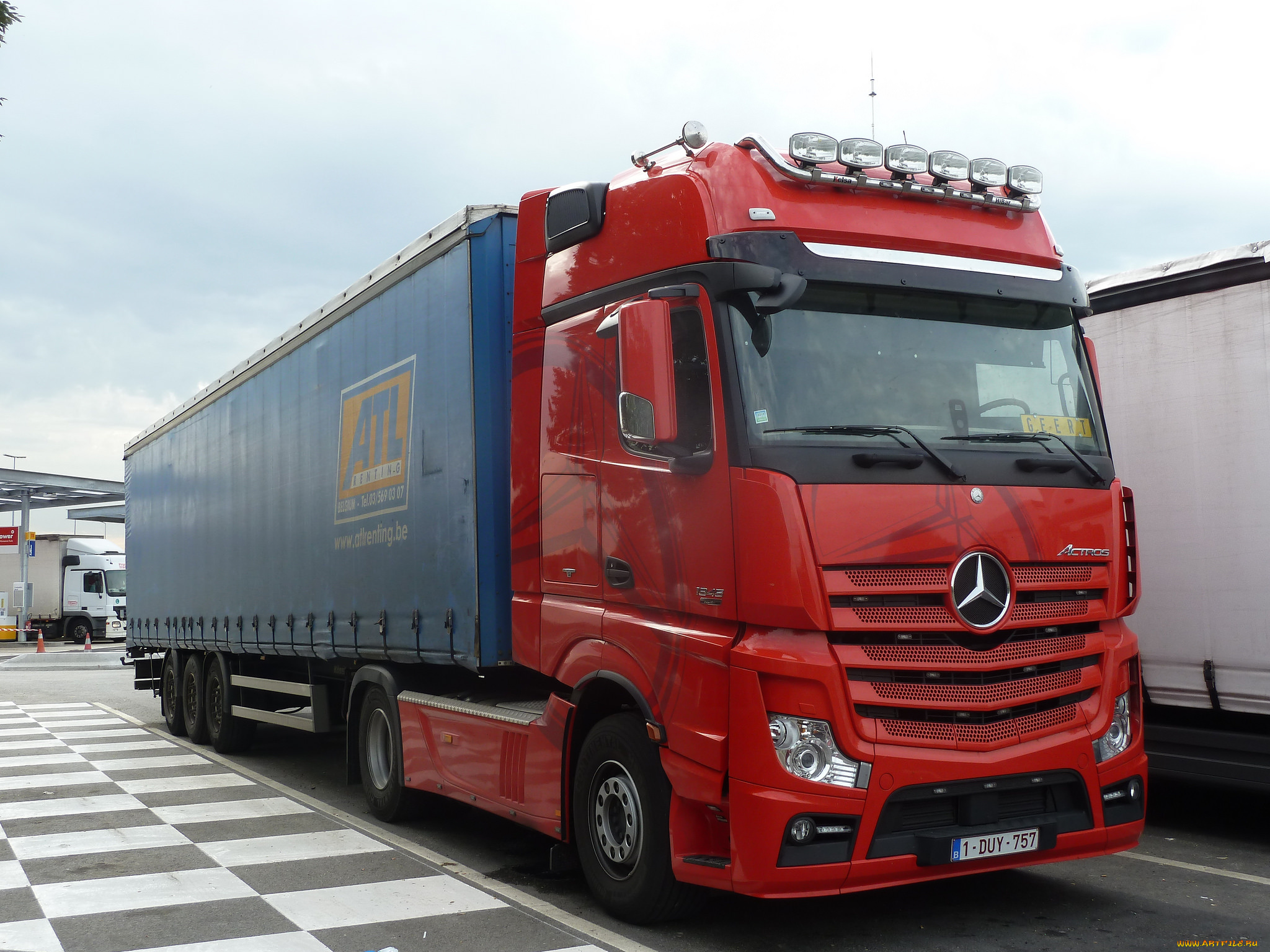 автомобили, mercedes, trucks, контейнеровоз, тягач, грузовик