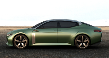обоя автомобили, kia, зеленый, 2015г, concept, novo