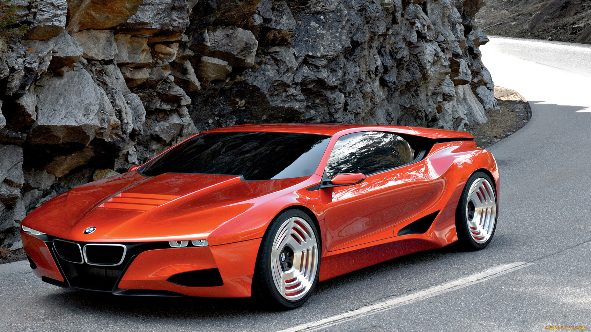 bmw, m1, futuristic, concept, автомобили, bmw, futuristic, m1, красный, car, concept, supercar