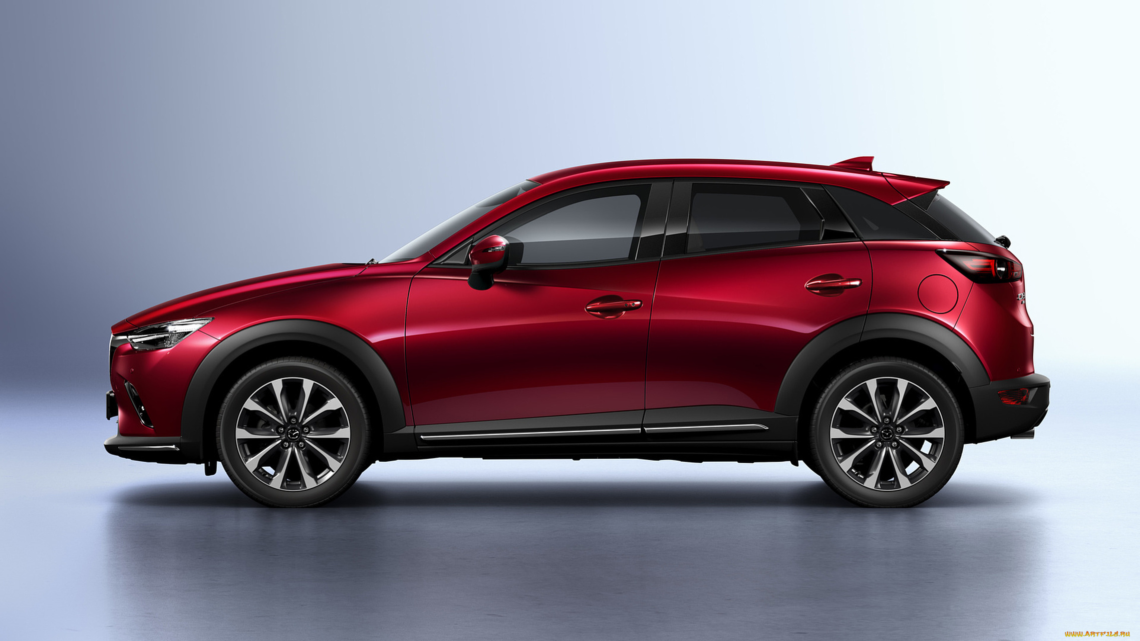 mazda, cx-3, 2019, автомобили, mazda, красный, 2019, cx-3