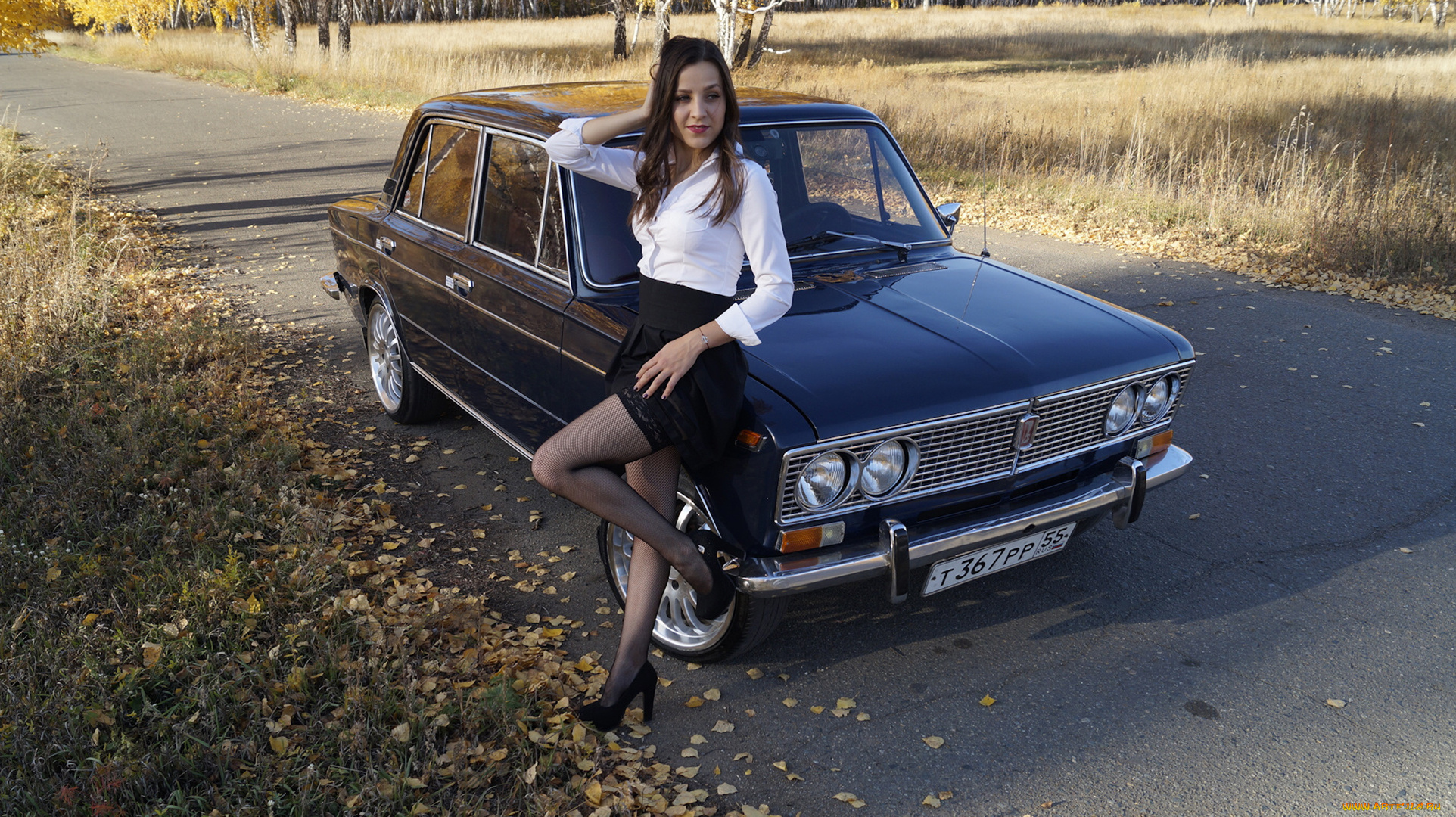 автомобили, -авто, с, девушками, lada, 2106