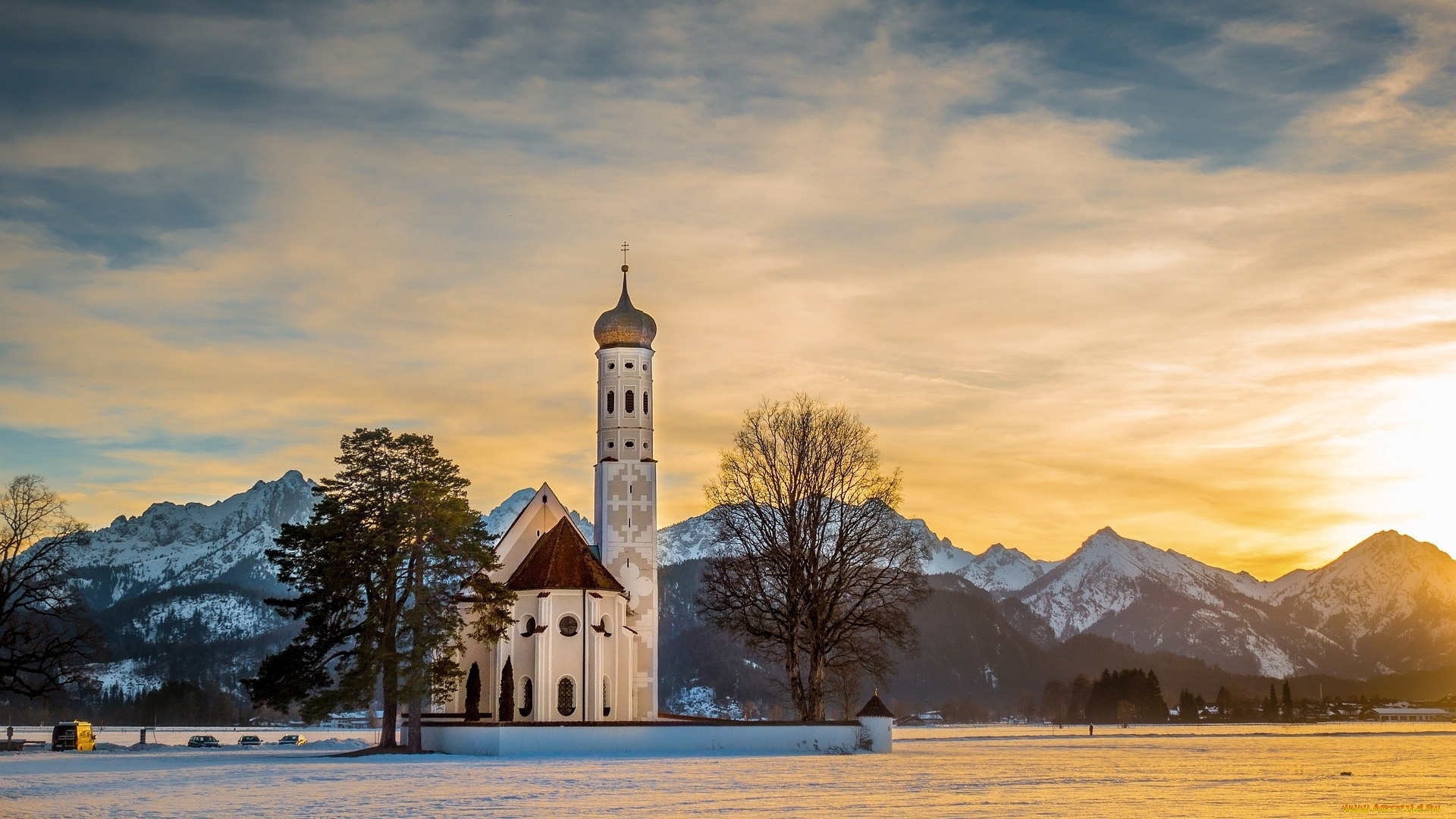 eglise, saint-coloman, de, schwangau, germany, города, -, католические, соборы, , костелы, , аббатства, eglise, saint-coloman, de, schwangau