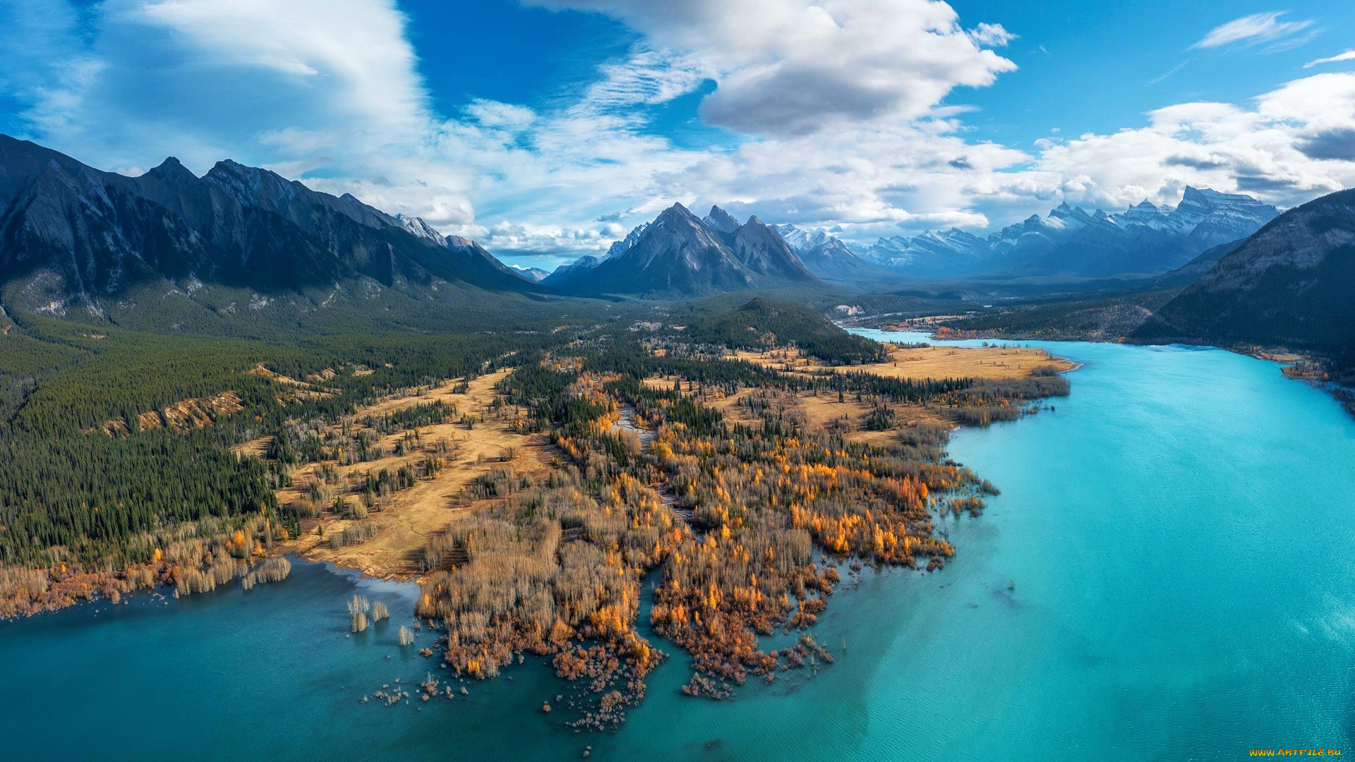 abraham, lake, alberta, природа, реки, озера, abraham, lake