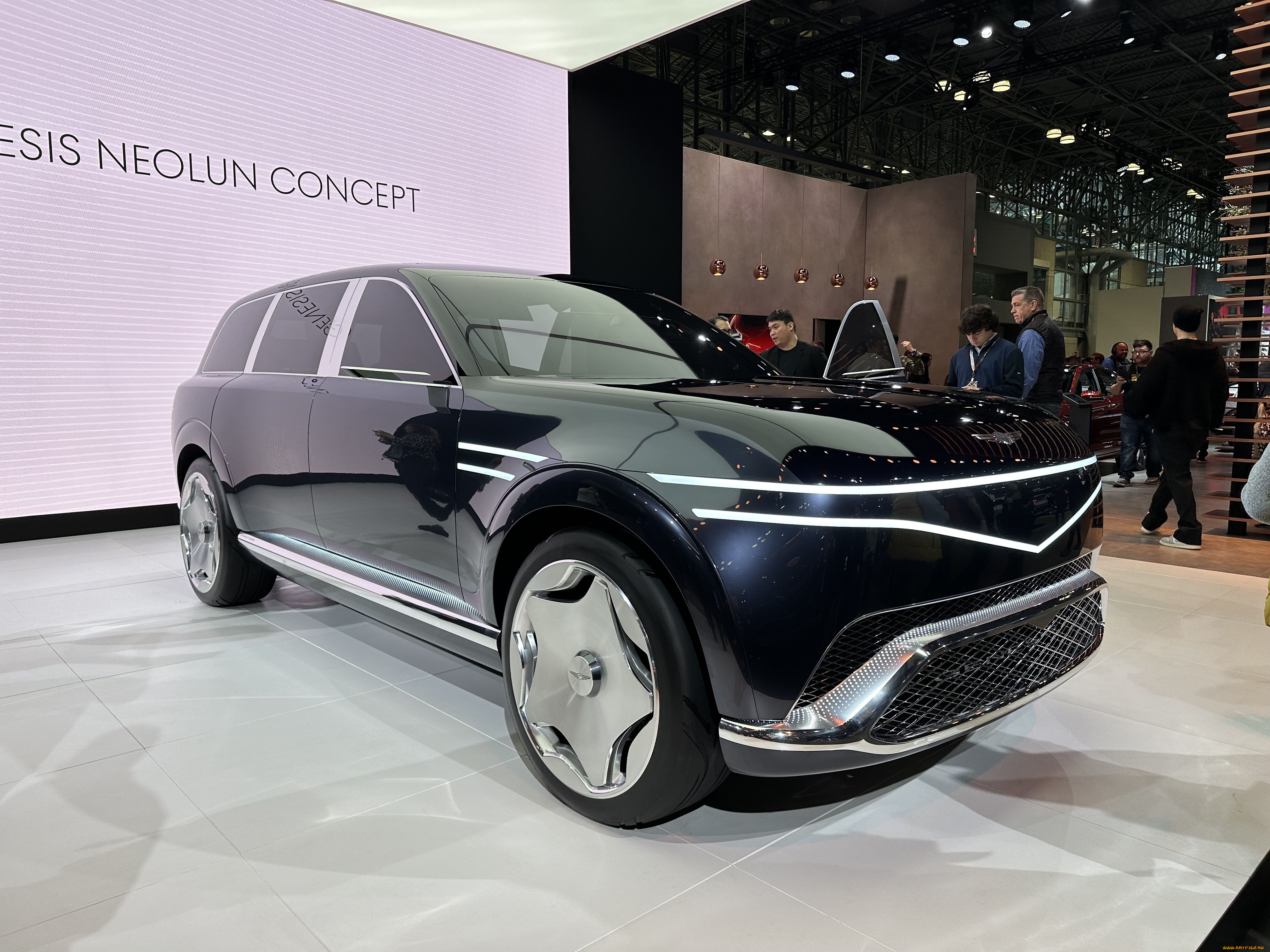 genesis, neolun, concept, , 2024, new, york, auto, show, автомобили, выставки, и, уличные, фото, genesis, neolun, concept, чeрный, прототип, нью, йорк, автошoу, 2024, год