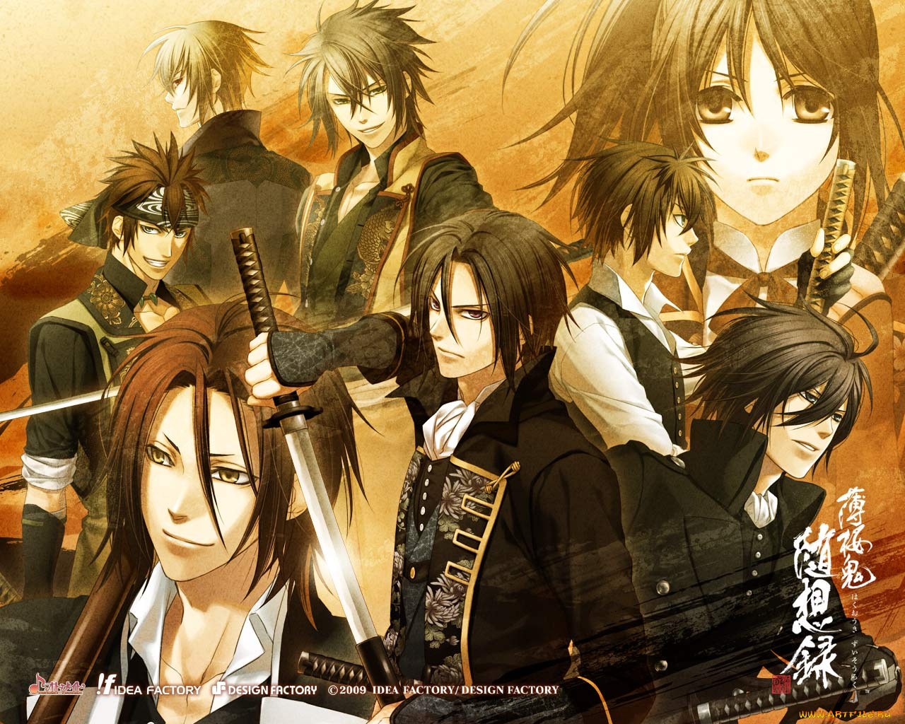 аниме, hakuoki