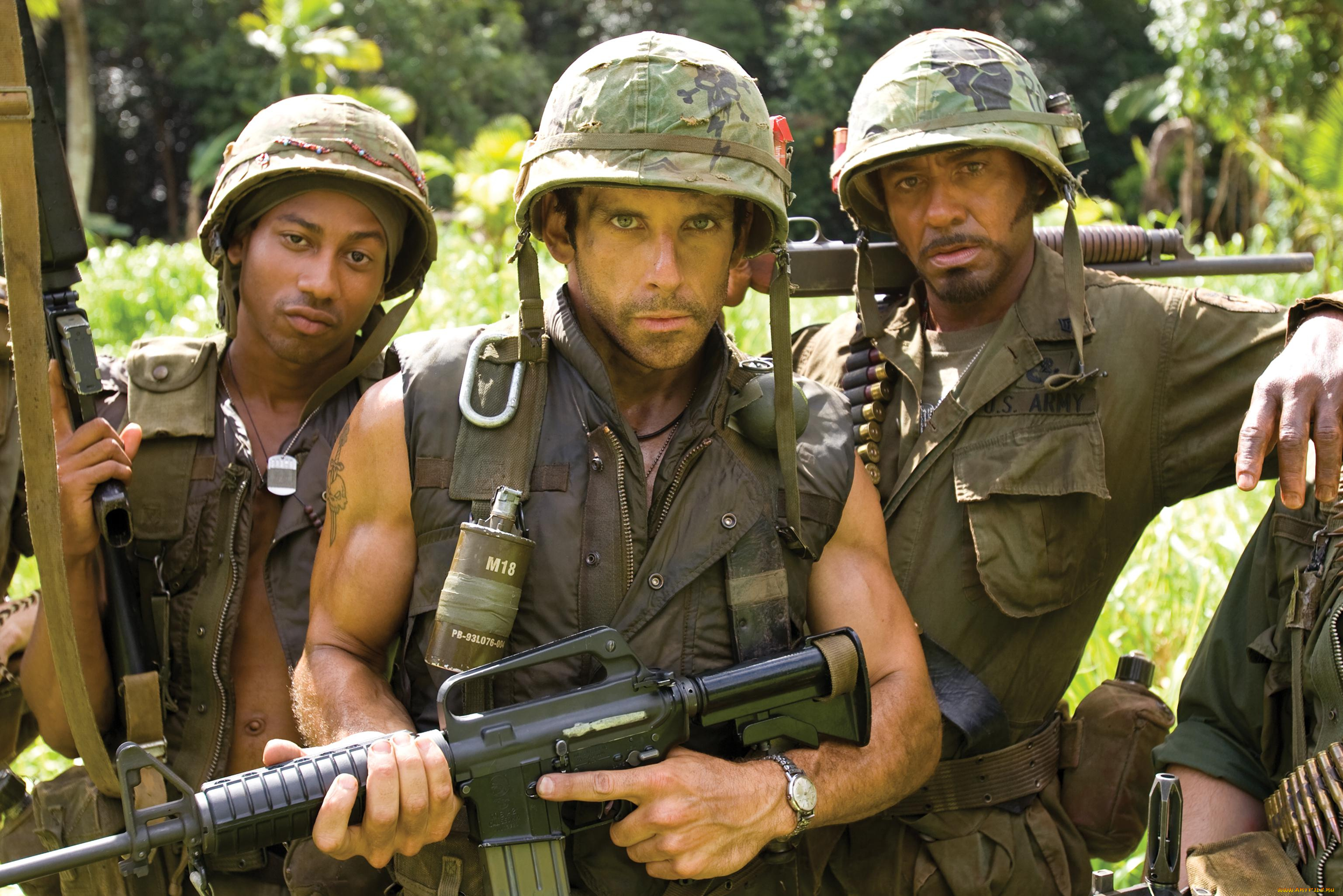 Взвод жаркий. Солдаты неудачи / Tropic Thunder (2008). Бен Стиллер солдаты неудачи. Брэндон т Джексон солдаты неудачи.