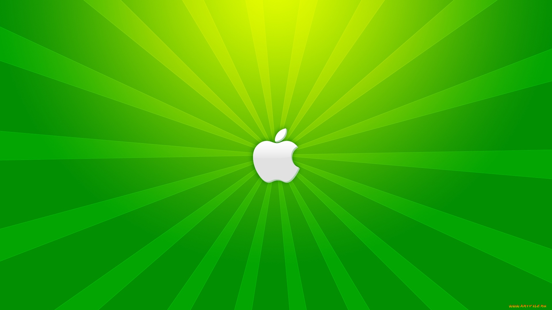 компьютеры, apple, полосы, лучи, яблоко, логотип, зеленый