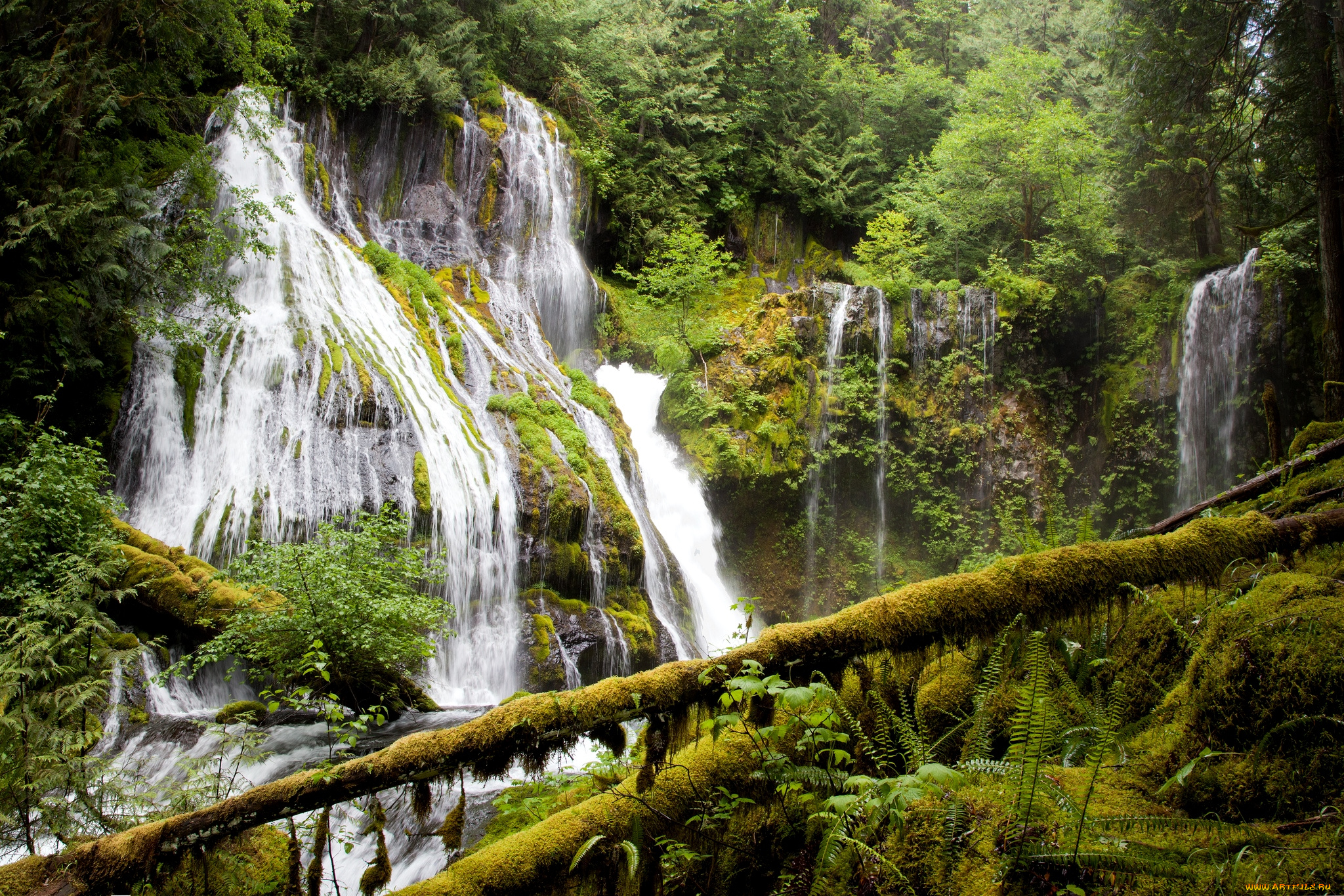 природа, водопады, потоки, вода