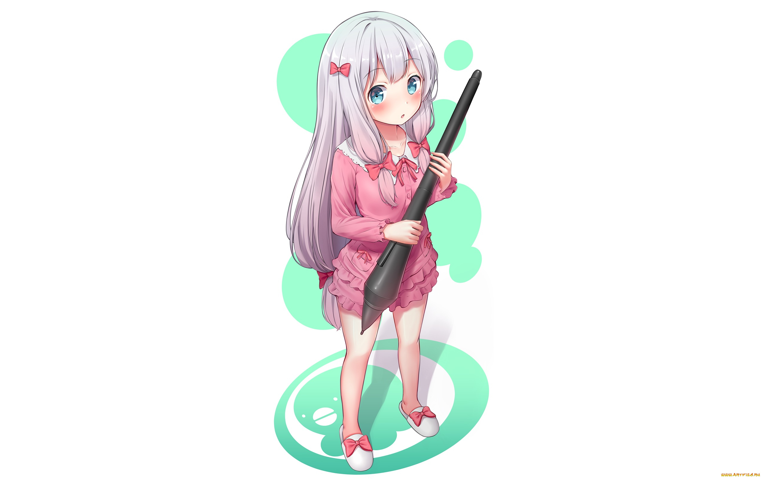 аниме, eromanga-sensei, фон, девушка, взгляд