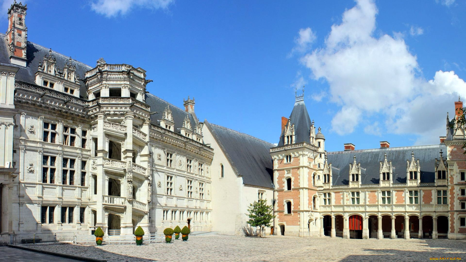 chateau, de, blois, города, замки, франции, chateau, de, blois