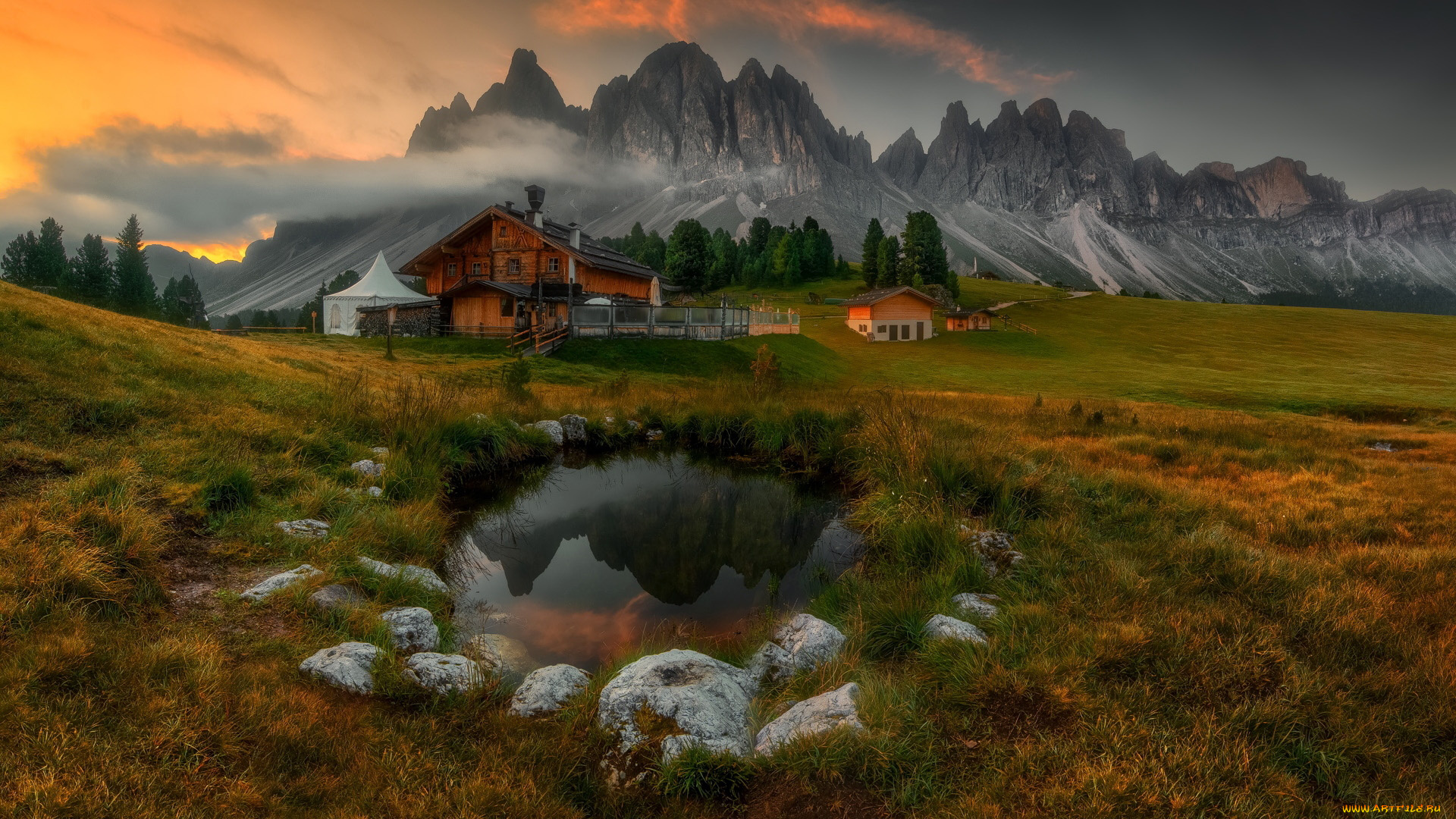 dolomites, italy, города, -, пейзажи