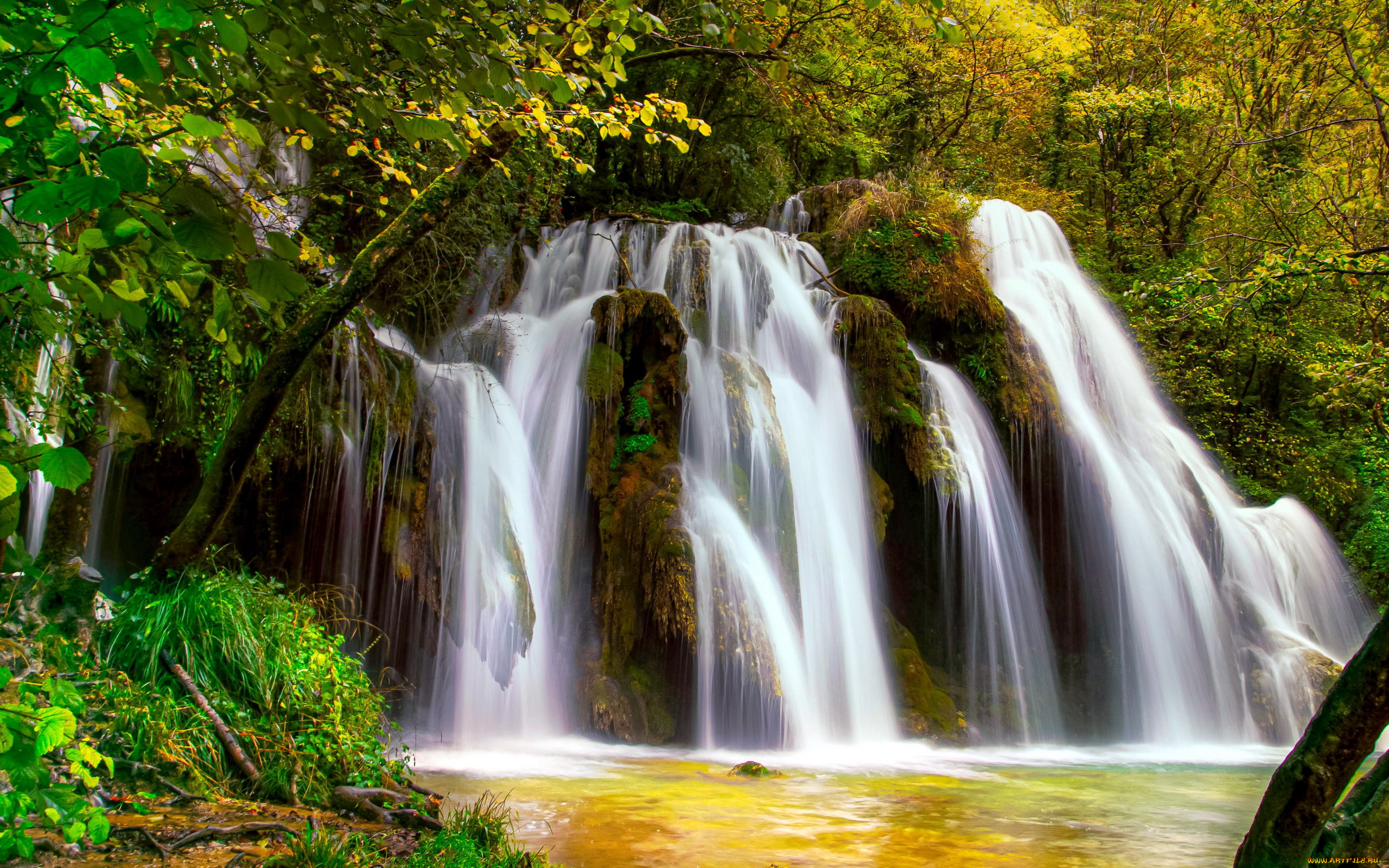 cascade, des, tufs, cuisance, river, france, природа, водопады, cascade, des, tufs, cuisance, river