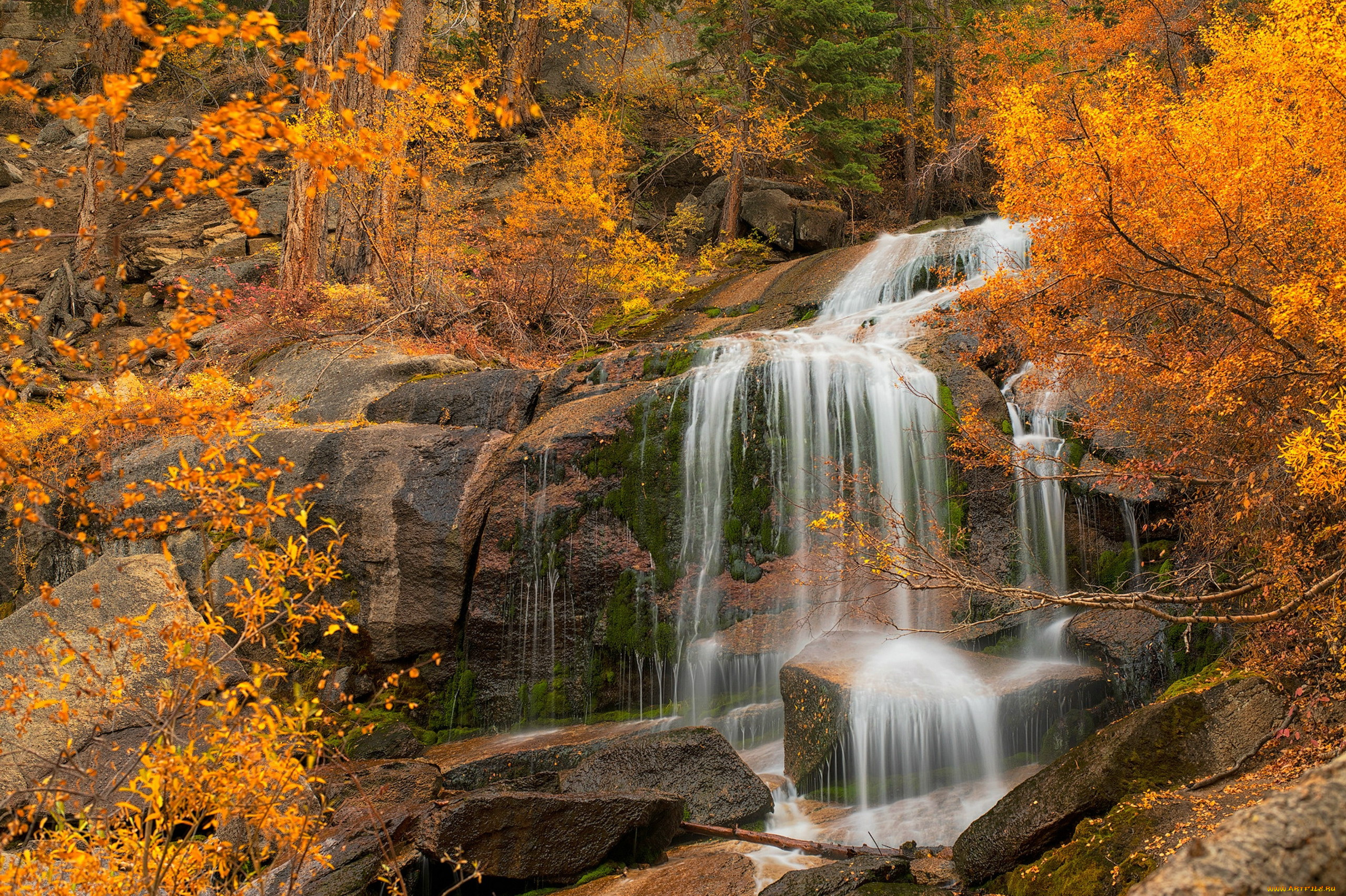 eastern, sierra, california, природа, водопады, eastern, sierra