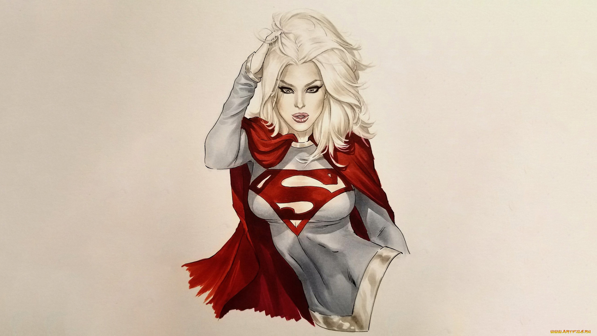 рисованное, комиксы, supergirl