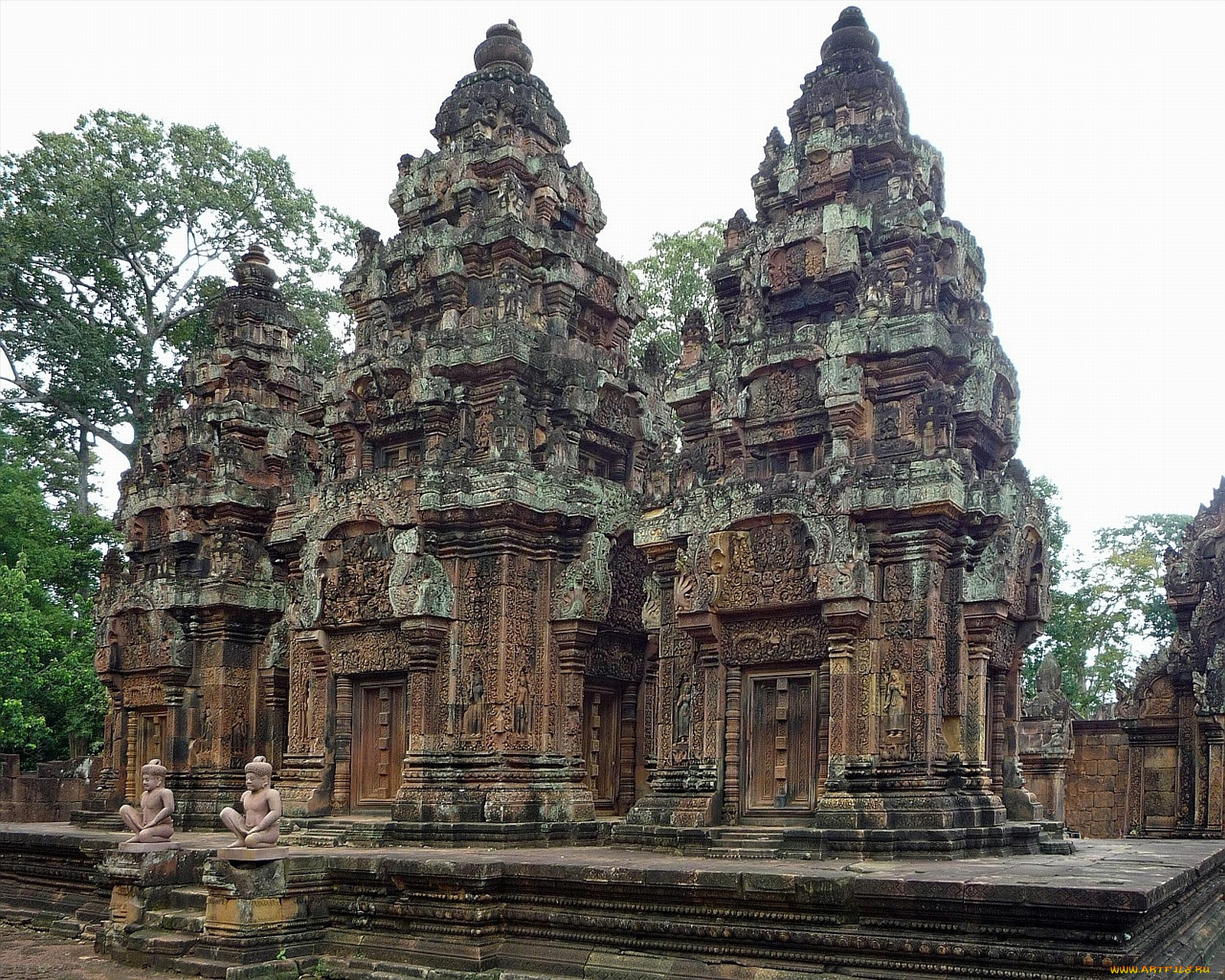 храм, бантей, срей, камбоджа, города, буддистские, другие, храмы, древний